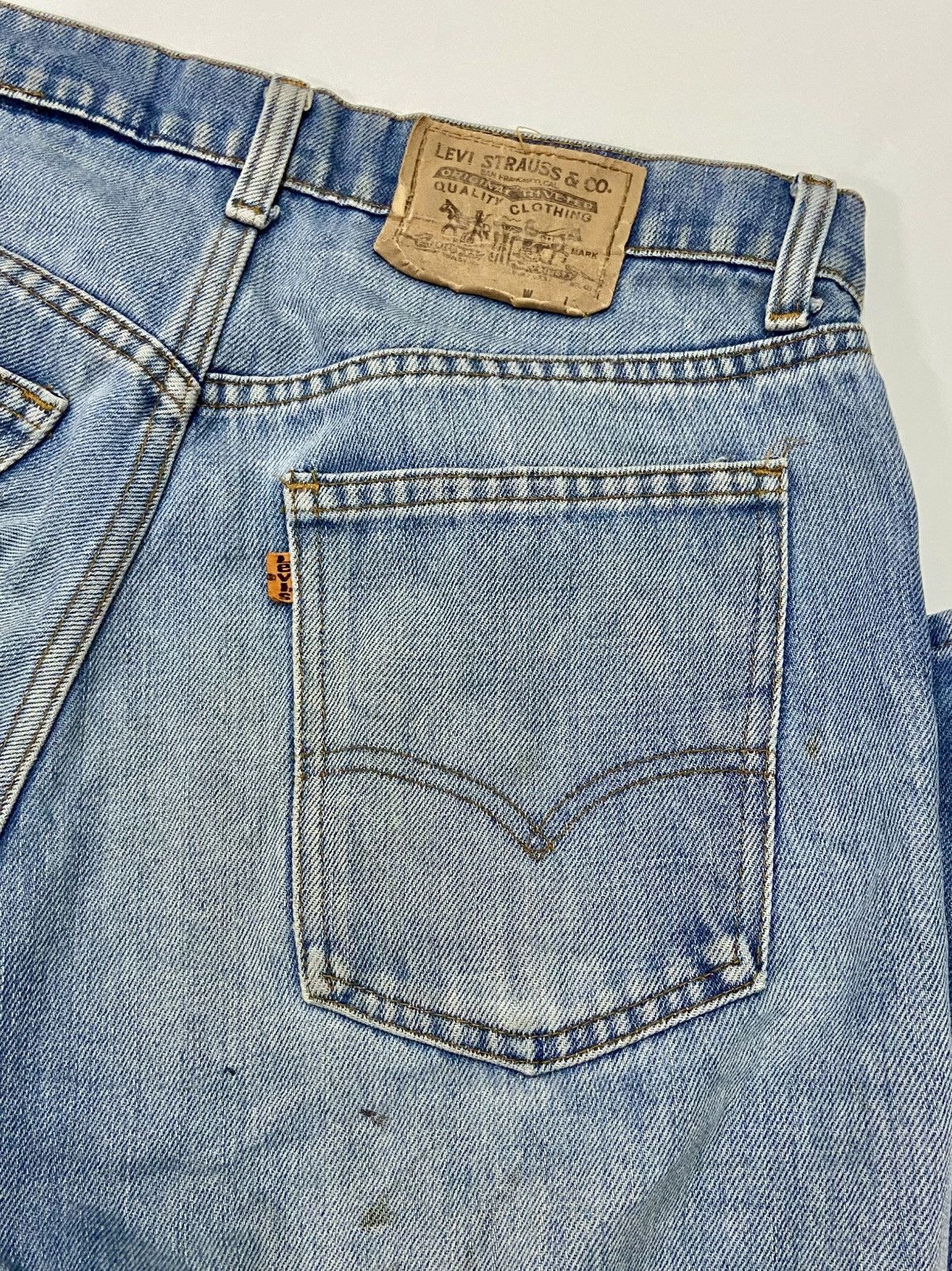 Levi's Vintage Clothing VINTAGE DISTRESSED LEVI'S 505 ORANGE TAB Size US 33 - 6 Thumbnail