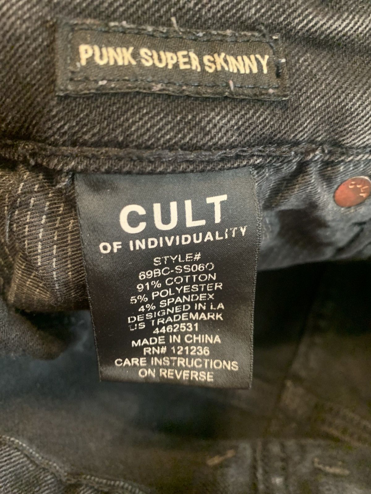 Other CULT OF INDIVIDUALITY OF ONE JEANS Size US 32 / EU 48 - 6 Thumbnail