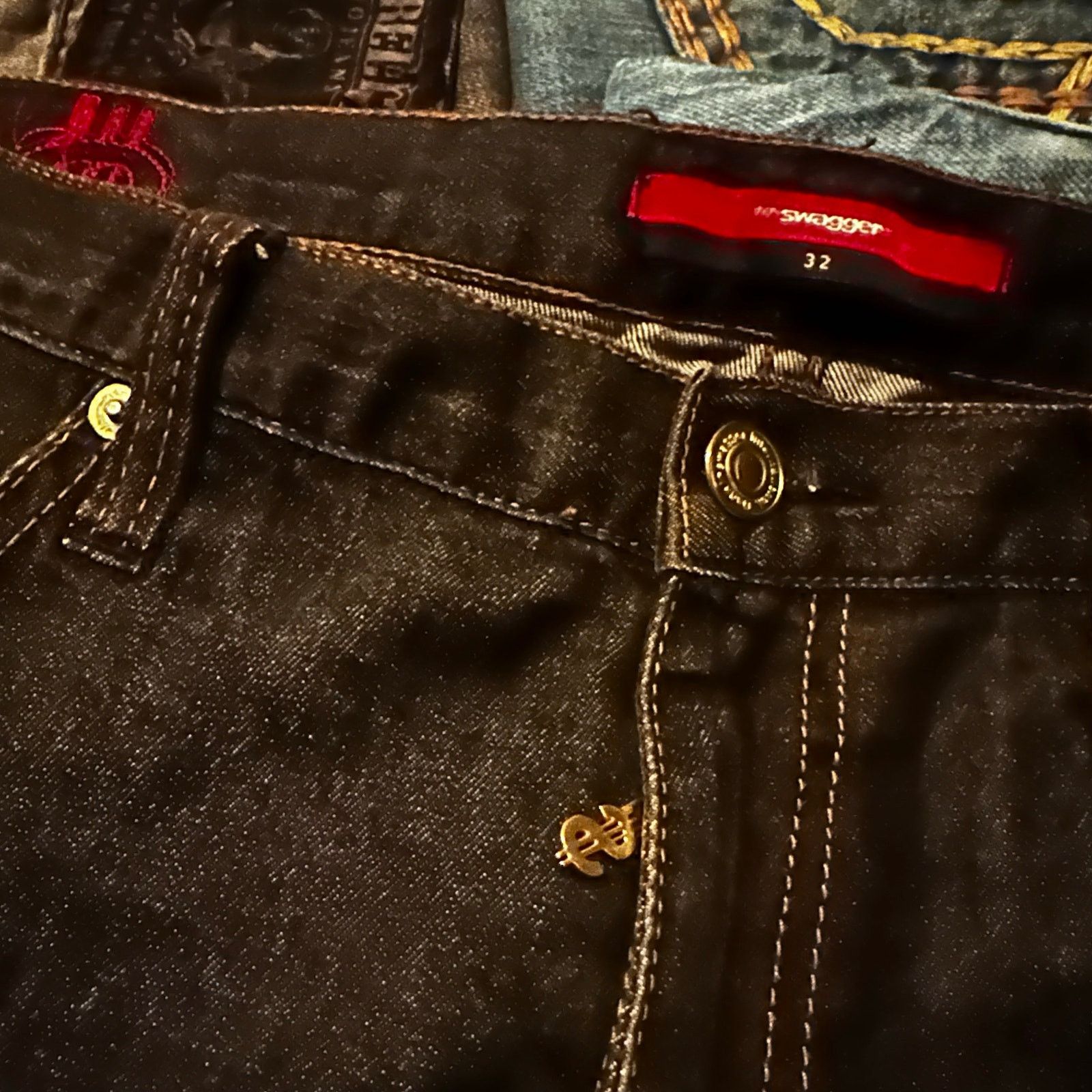 Swagger swagger cash money design patch jeans Size US 32 / EU 48 - 3 Thumbnail