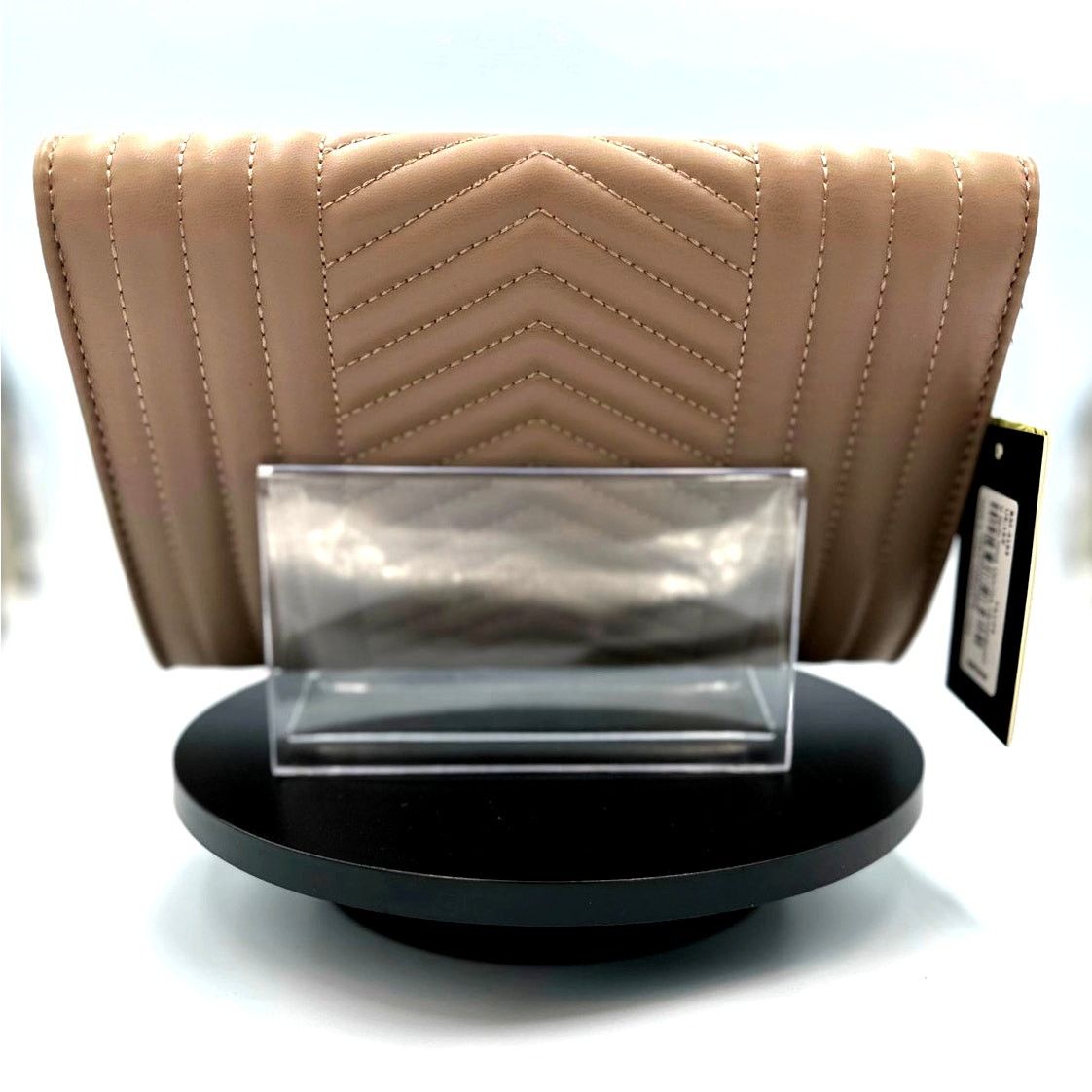 Badgley Mischka Badgley Mischka Crossbody Chevron Quilted Center Cover Taupe Size ONE SIZE - 5 Thumbnail