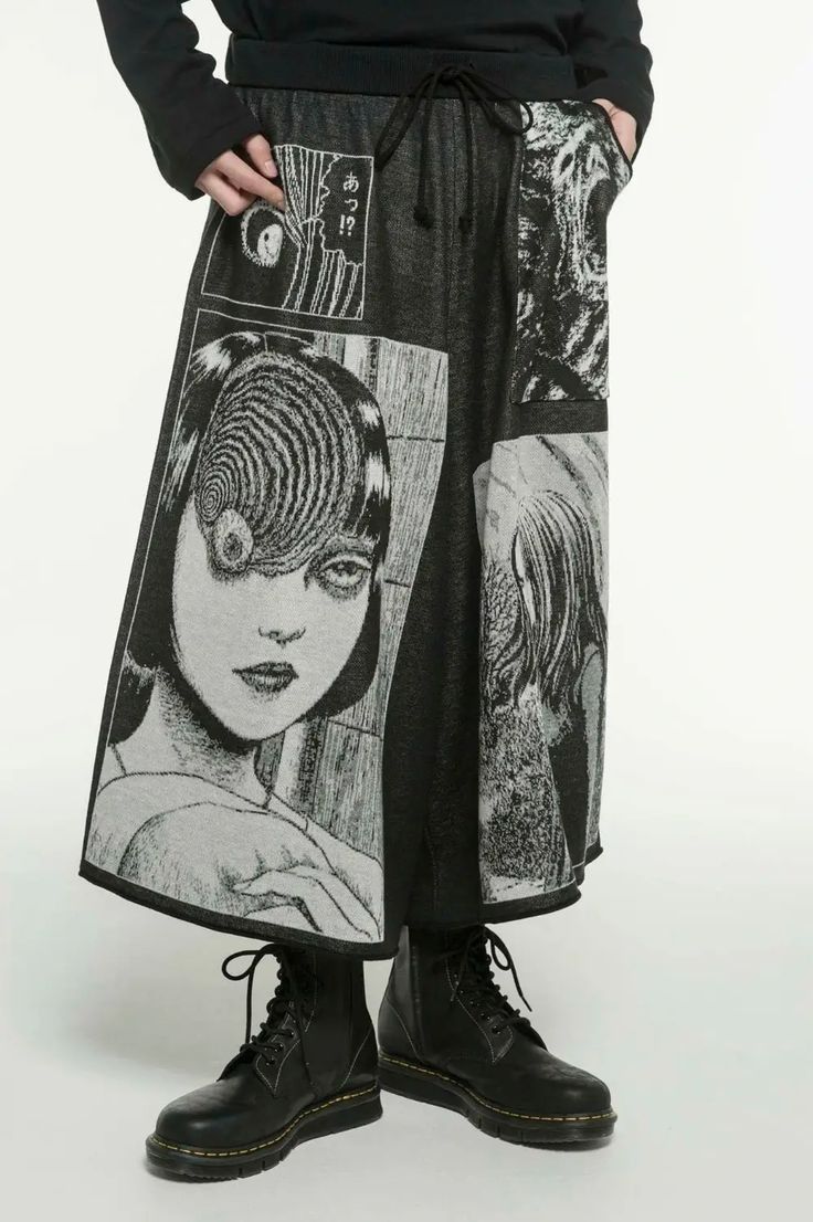 Yohji Yamamoto Yohji Yamamoto x Junji Ito "Uzumaki" Hameauze Jacquard Knit Size US 34 / EU 50 - 8 Thumbnail