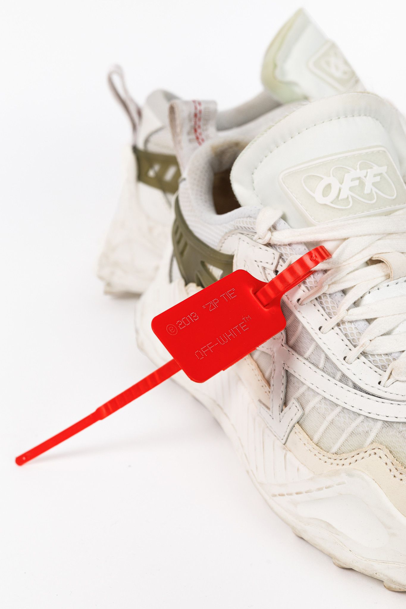 Off-White Off-White Odsy-1000 'White Light Grey' Platform Sneakers Size US 8.5 / IT 38.5 - 8 Thumbnail