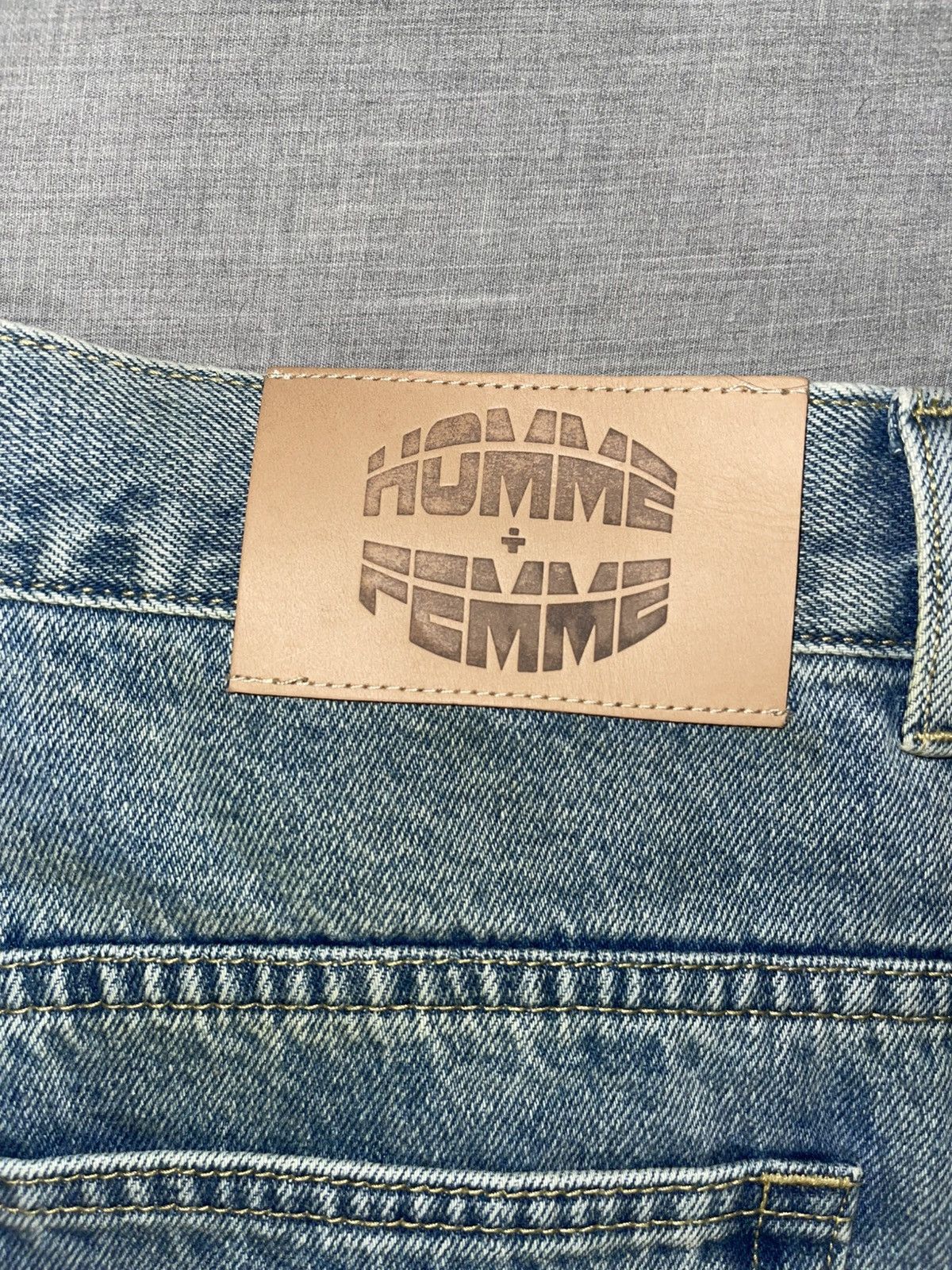 Homme + Femme La HOMME+FEMME Studded Denim Jeans Size US 38 / EU 54 - 5 Thumbnail