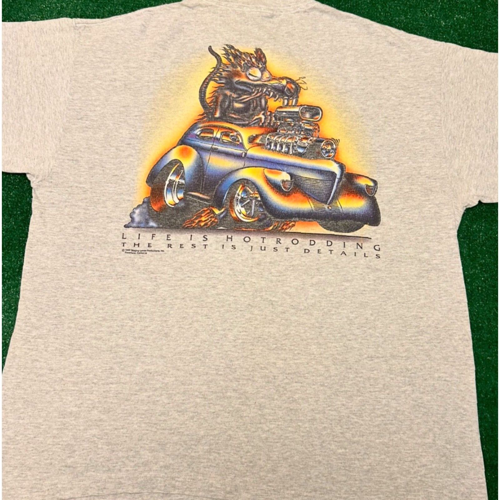Alife VINTAGE 90s Hot Rod Racing Life Oily Rat Art Tee 1999 VTG Shirt Mens Size XL Size US XL / EU 56 / 4 - 5 Thumbnail