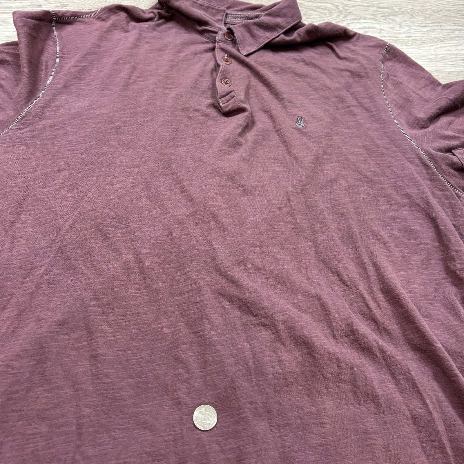 John Varvatos John Varvatos Star USA Cotton Slub Polo Shirt Men's 2XL Size US XXL / EU 58 / 5 - 9 Thumbnail