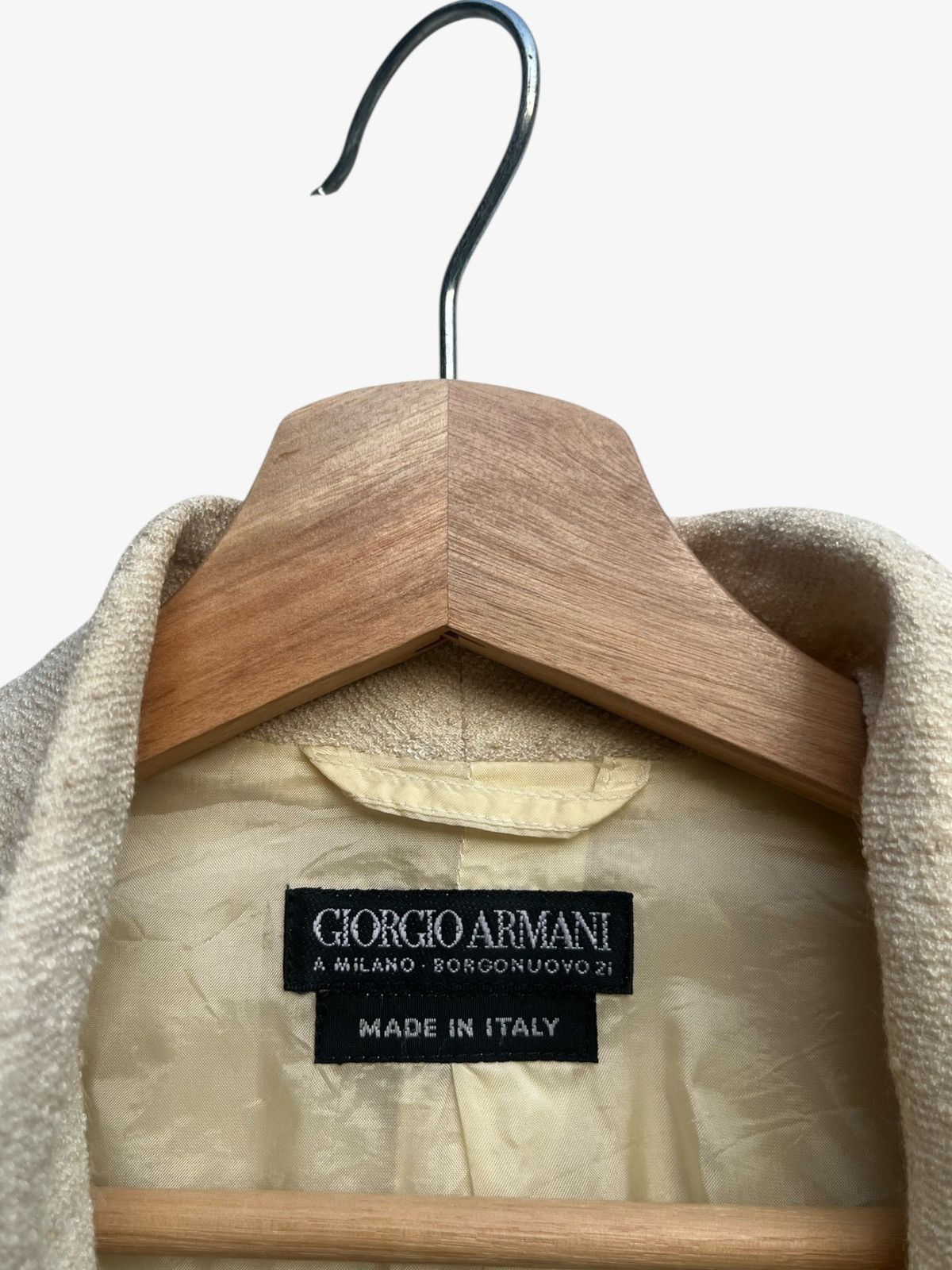 Giorgio Armani Giorgio Armani Single Button Textured Blazer Coat Size XS / US 0-2 / IT 36-38 - 7 Thumbnail