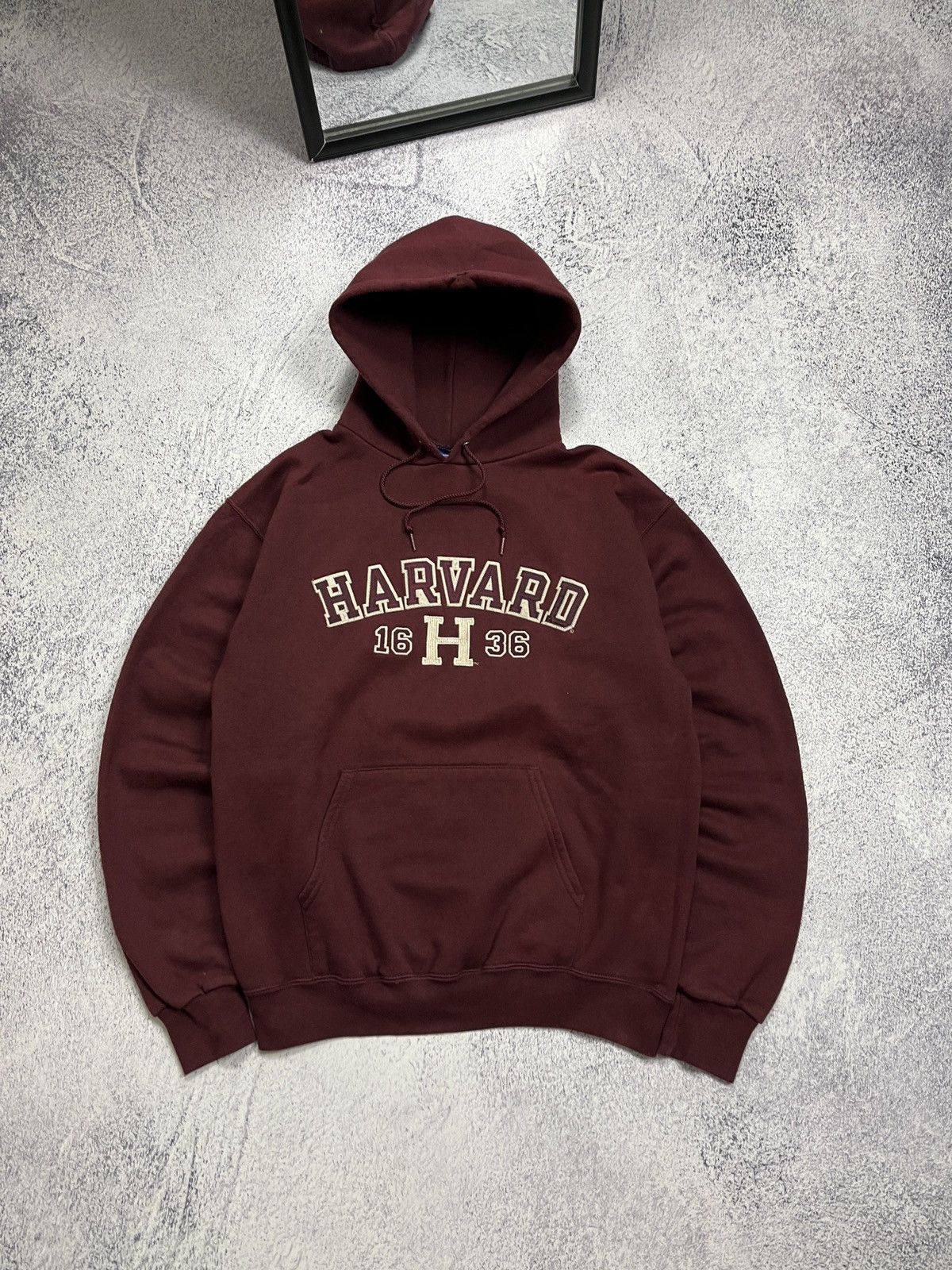 Champion × Vintage Vintage 00’s Harvard University Champion Hoodie Sweatshirt Size US M / EU 48-50 / 2 - 1 Thumbnail
