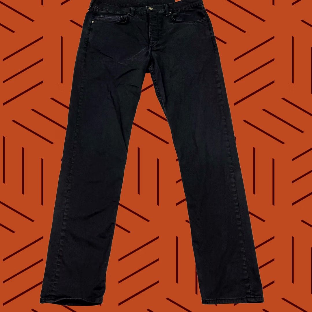 Rag & Bone rag & bone Pants Mens 34 x 33 Slim Straight Fit 2 Black Button Fly Chino Casual Size US 34 / EU 50 - 1 Thumbnail