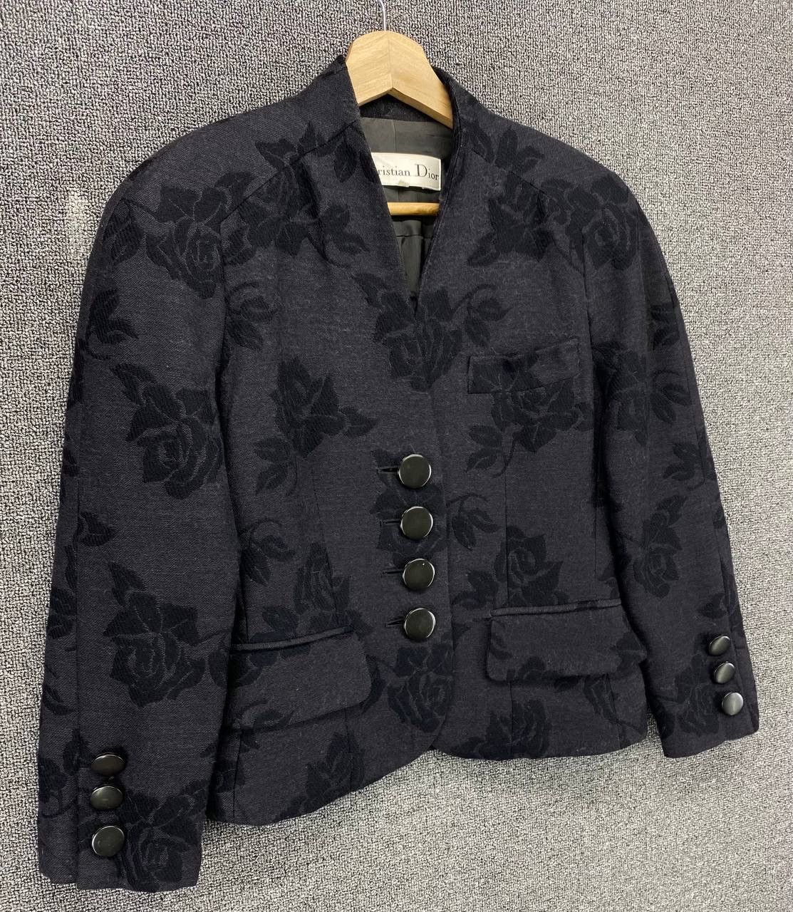Christian Dior Monsieur Vintage Christian Dior Rare Design Wool Cardigan Jacket Size S / US 4 / IT 40 - 2 Thumbnail