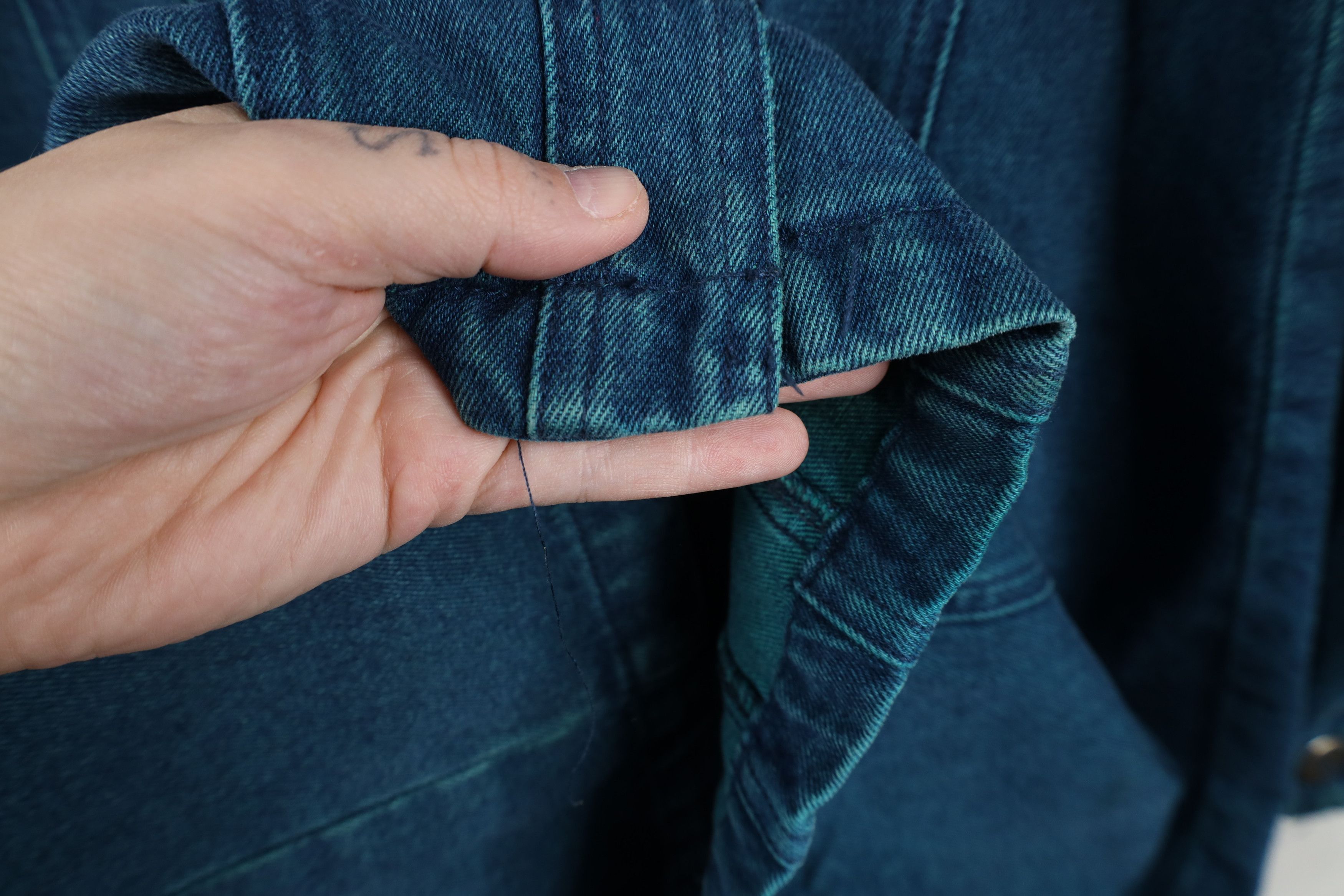 Vintage Vintage 90s Streetwear Stonewashed Denim Jean Blazer Jacket Size M / US 6-8 / IT 42-44 - 12 Thumbnail