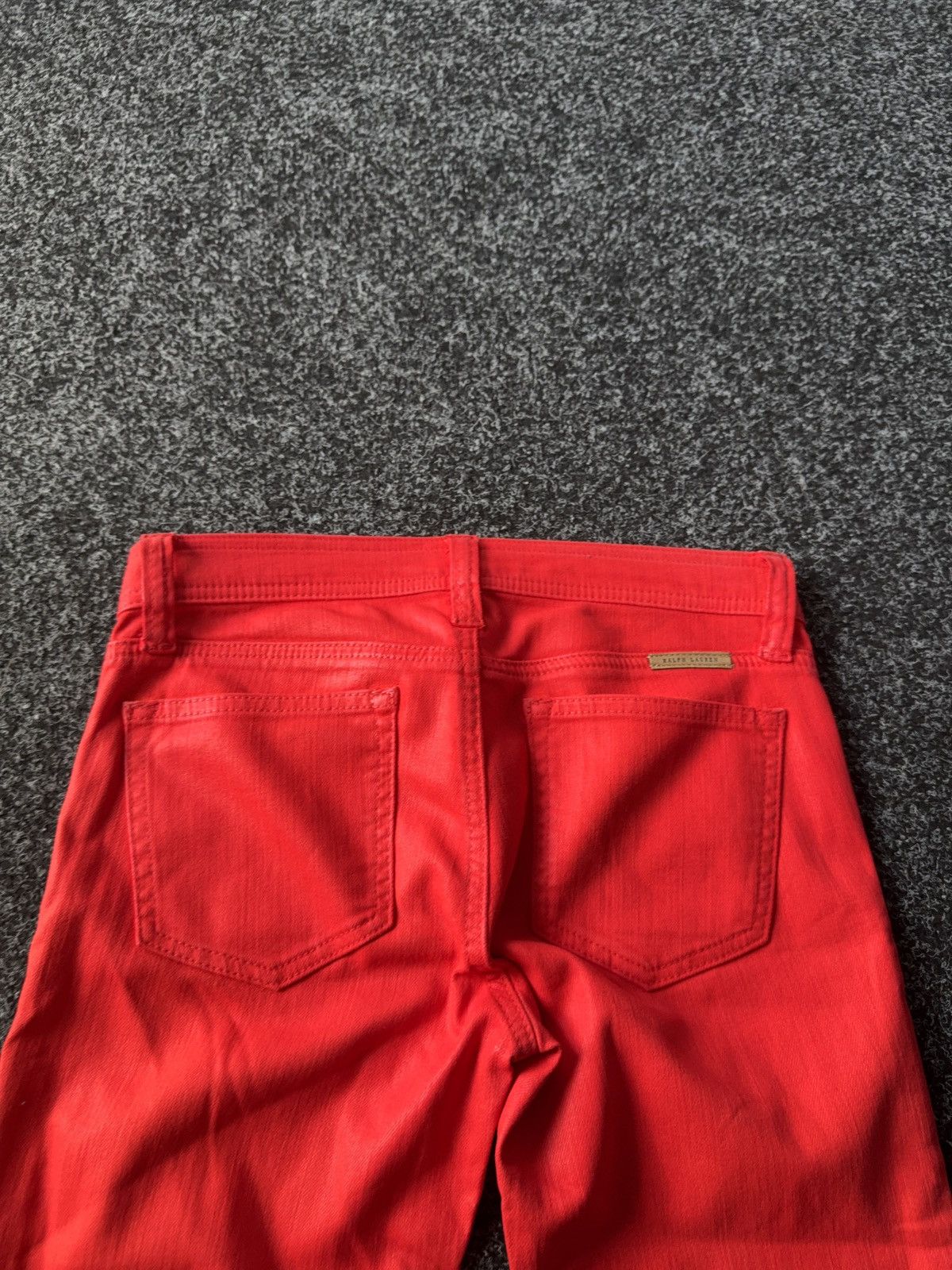 Polo Ralph Lauren × Vintage Ralph Lauren Red Courtlandt Skinny Jeans Y2K Rock Style Size 27" / US 4 / IT 40 - 14 Thumbnail