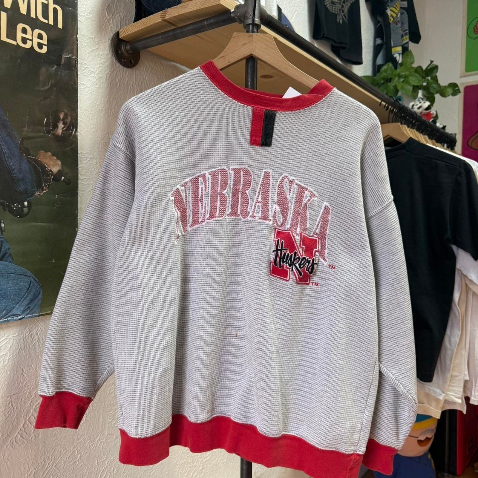 Starter × Vintage Vintage 90s Nebraska Huskers Starter Embroidered Crewneck Size US M / EU 48-50 / 2 - 1 Thumbnail