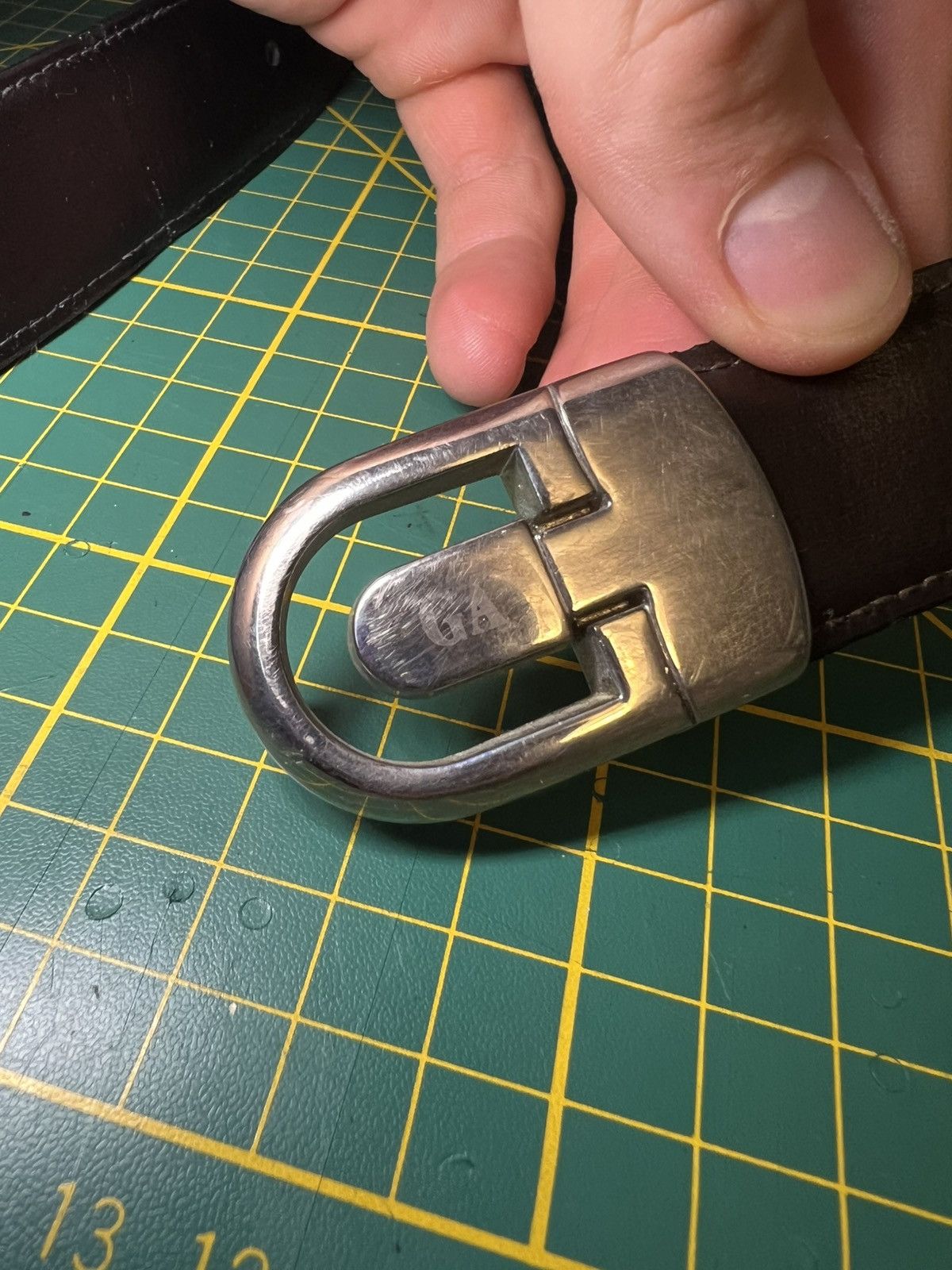 Giorgio Armani Vintage Georgio Armani reversible two-tone leather belt Size ONE SIZE - 3 Thumbnail