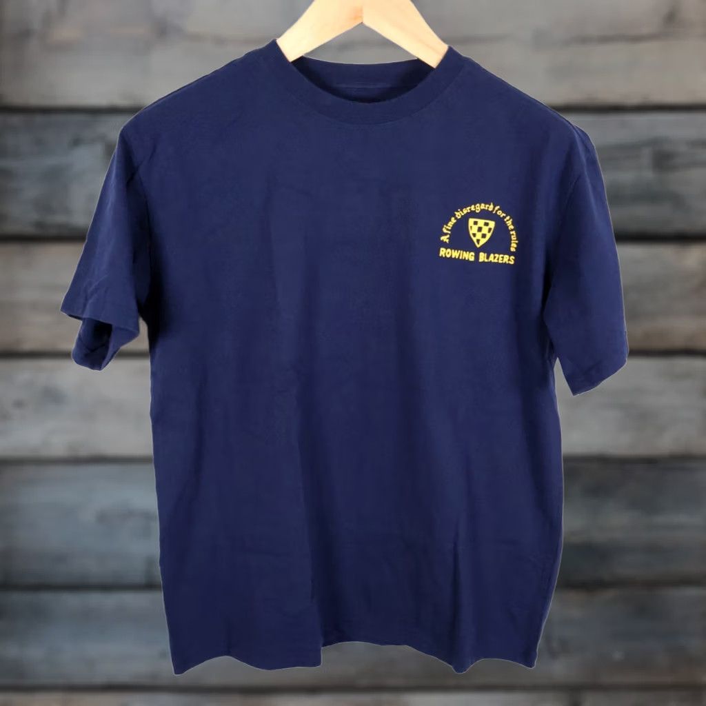 Rowing Blazers Rowing Blazers x Target T-Shirt Men Medium Dark Blue Disregard Rules Slogan Graphic Print Short Sleeve Crew Neck Cotton Size US M / EU 48-50 / 2 - 1 Thumbnail