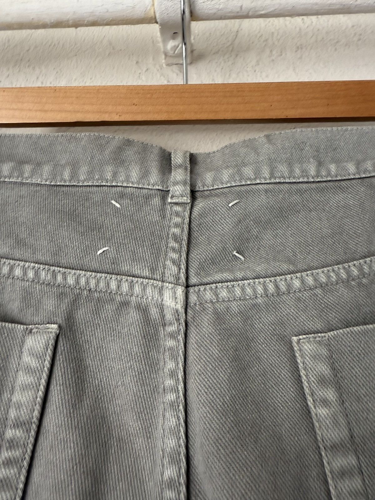 Maison Margiela Grey Washed Jeans with Signature Back Stitching Size US 36 / EU 52 - 8 Thumbnail