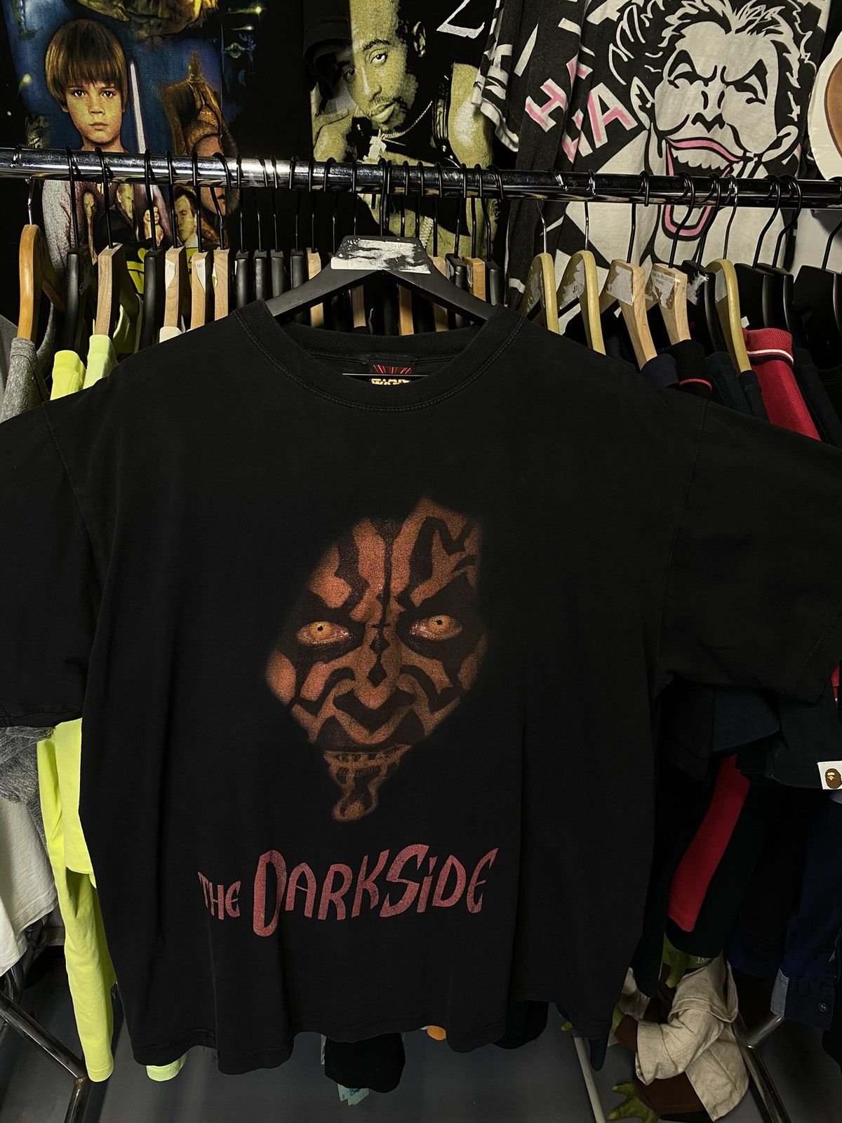 Vintage Vintage 90’s Darth Maul T-Shirt Vtg Star Wars Movie Tee Size US L / EU 52-54 / 3 - 4 Thumbnail
