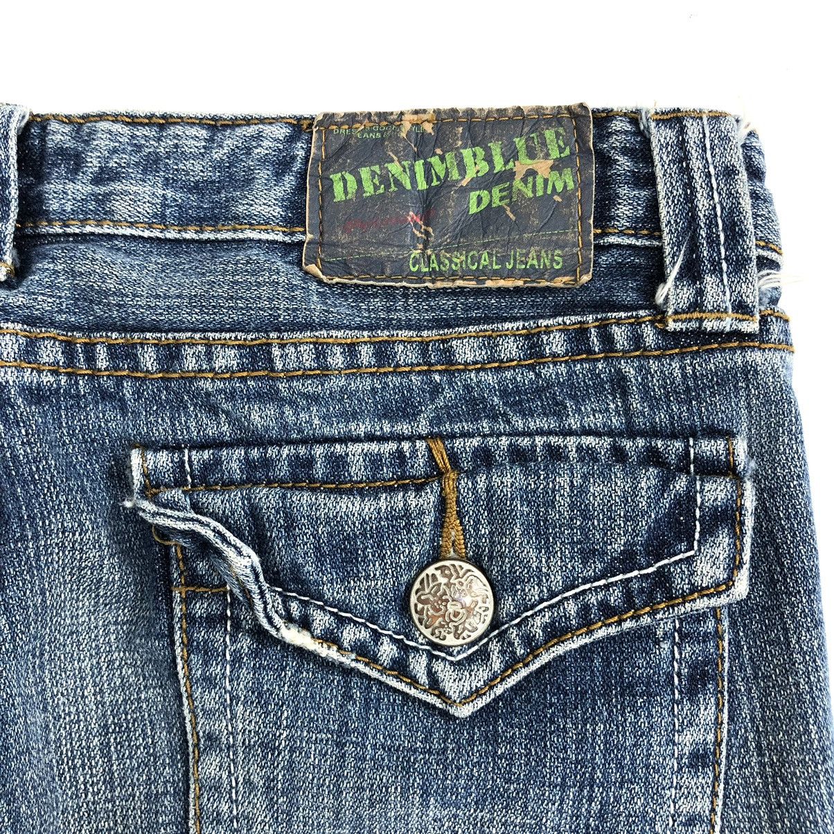 If Six Was Nine × Japanese Brand × Le Grande Bleu (L.G.B.) Y2K Clef de Sol Flared Jeans Distressed Bootcut Denim Pants Size 29" - 18 Thumbnail