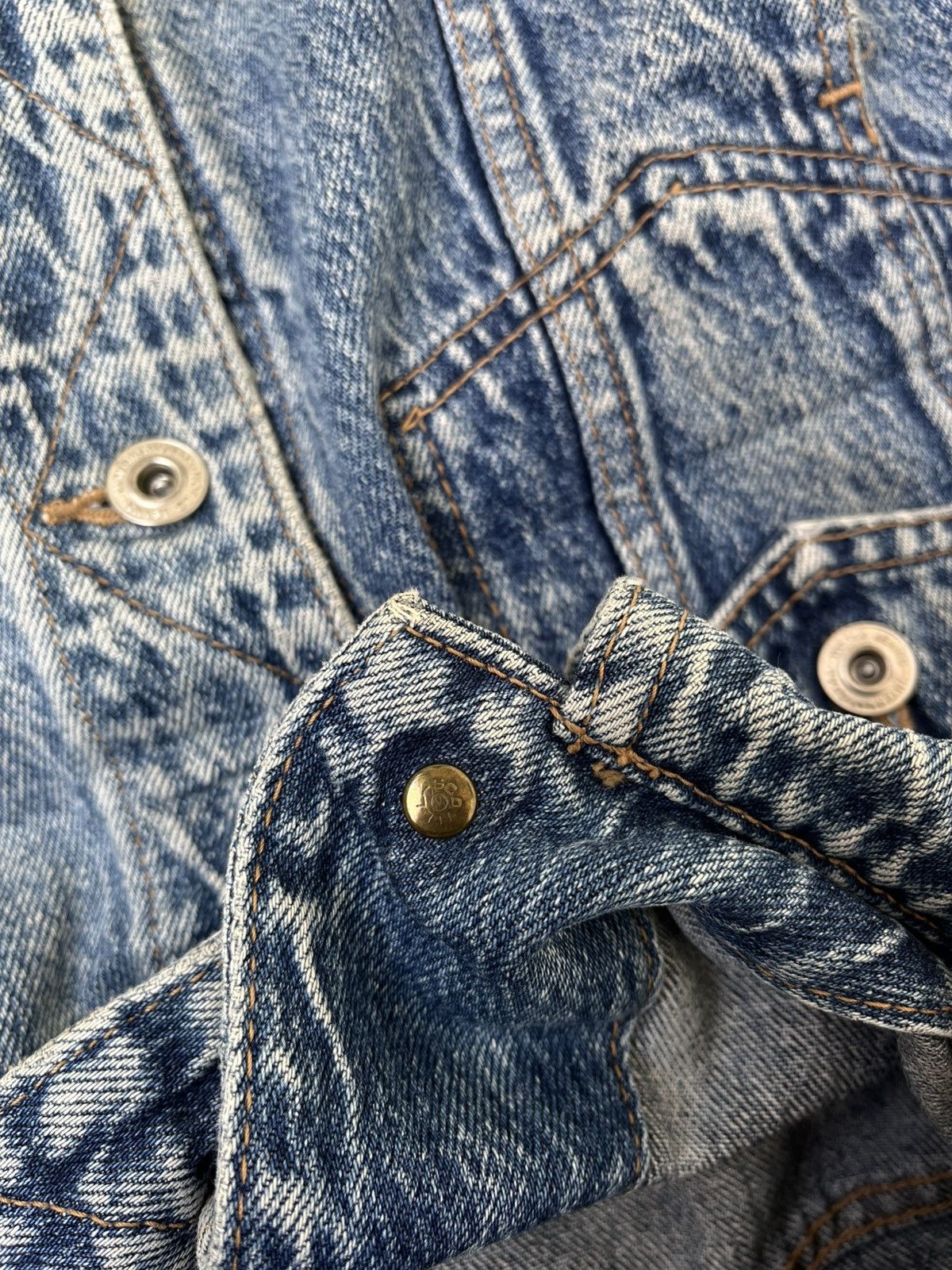 Japanese Brand Vintage Big John acid wash denim jacket Size US S / EU 44-46 / 1 - 11 Thumbnail