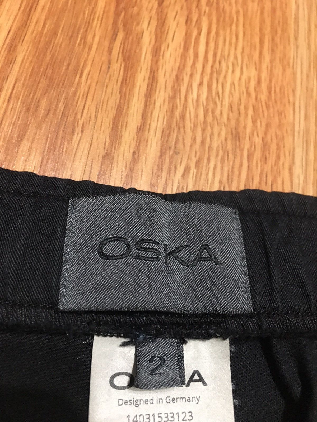 OSKA OSKA Black Cotton Trousers Pants Size 2 UK12 Size 30" / US 8 / IT 44 - 6 Thumbnail