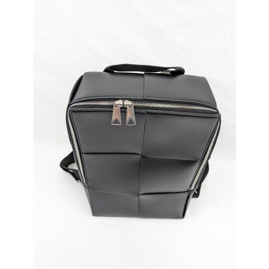 Bottega Veneta o1rshd1 Size: OS / Urban Leather Backpack in Black/Silver Size ONE SIZE - 4 Thumbnail