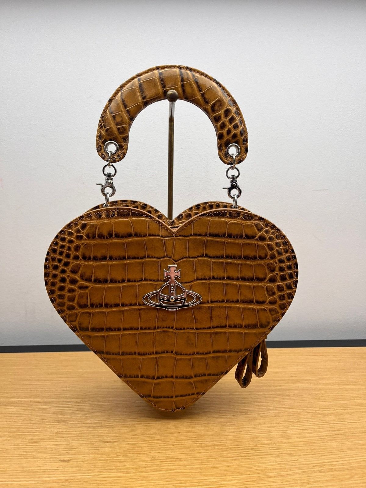 Vivienne Westwood o1f1d3z0625 Size: OS /Josephine Heart Crossbody Bag in Brown Size ONE SIZE - 1 Preview
