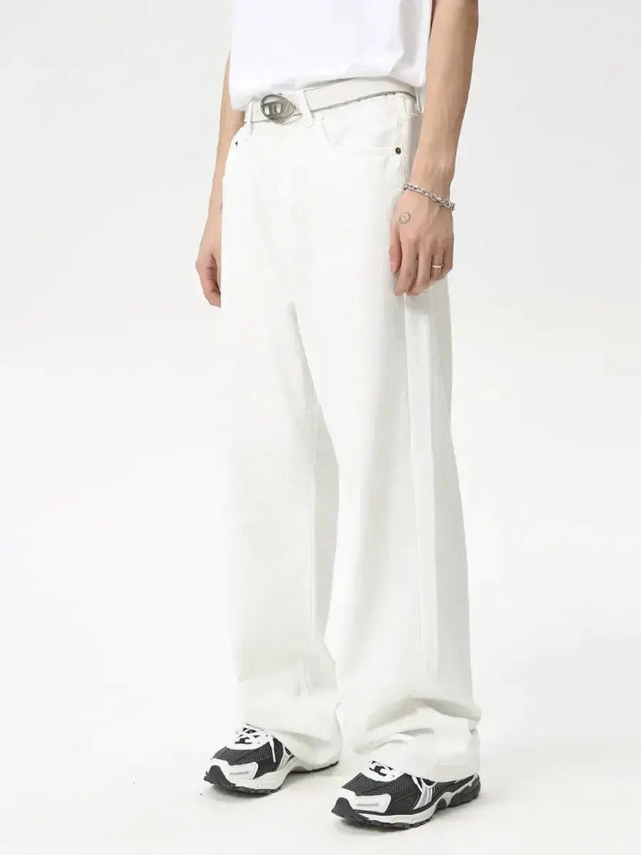 Japanese Brand Retro loose solid color high street jeans Size US 32 / EU 48 - 1 Thumbnail