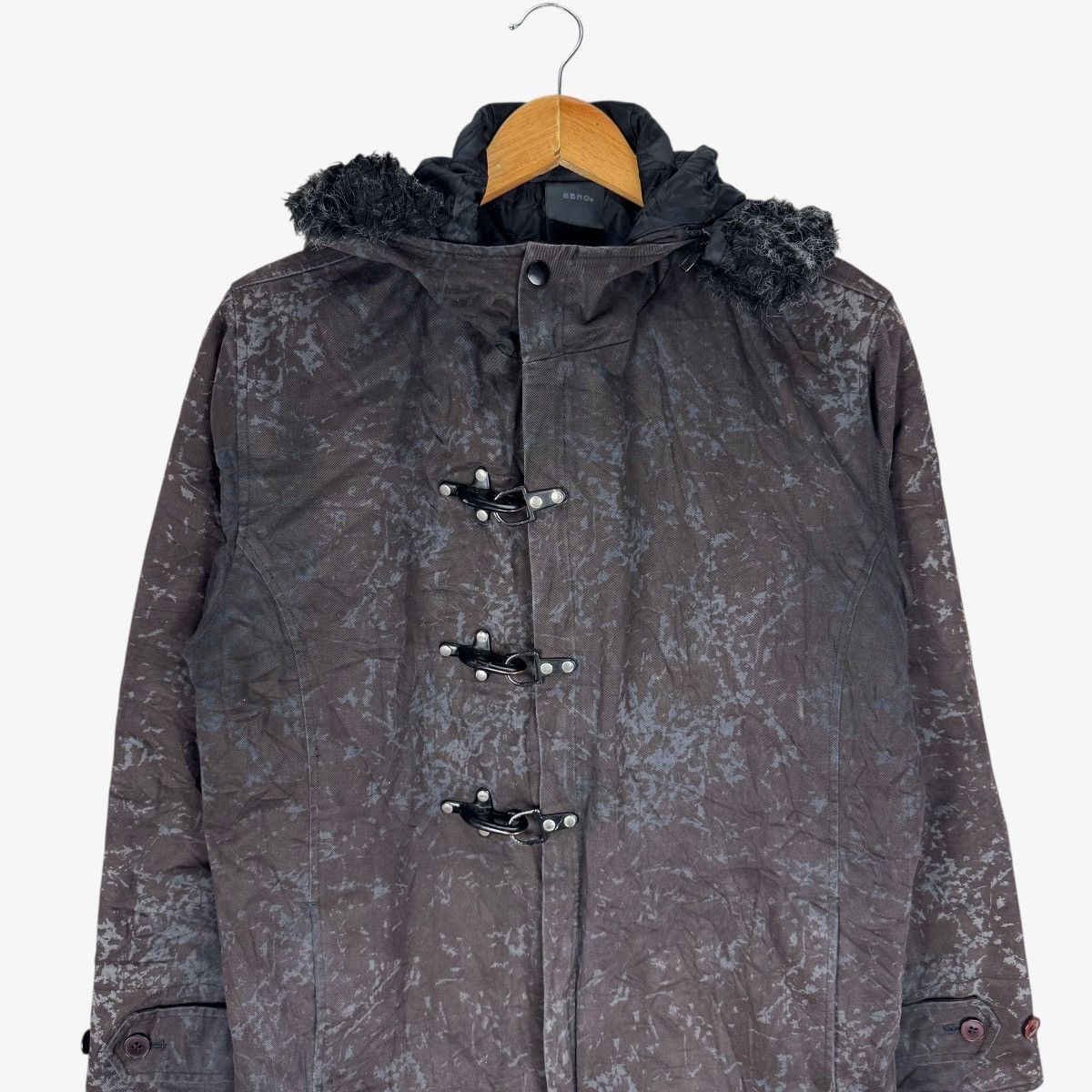 If Six Was Nine 🌟BENO JAPAN FUR HOODIE SPLASH JACKET Size US M / EU 48-50 / 2 - 3 Thumbnail