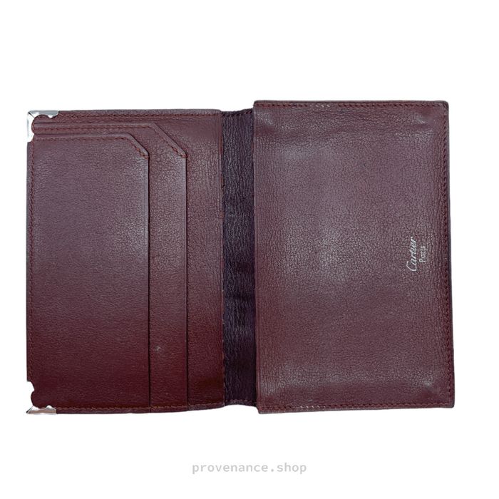 Cartier Cartier Pocket Organizer Wallet Black Burgundy