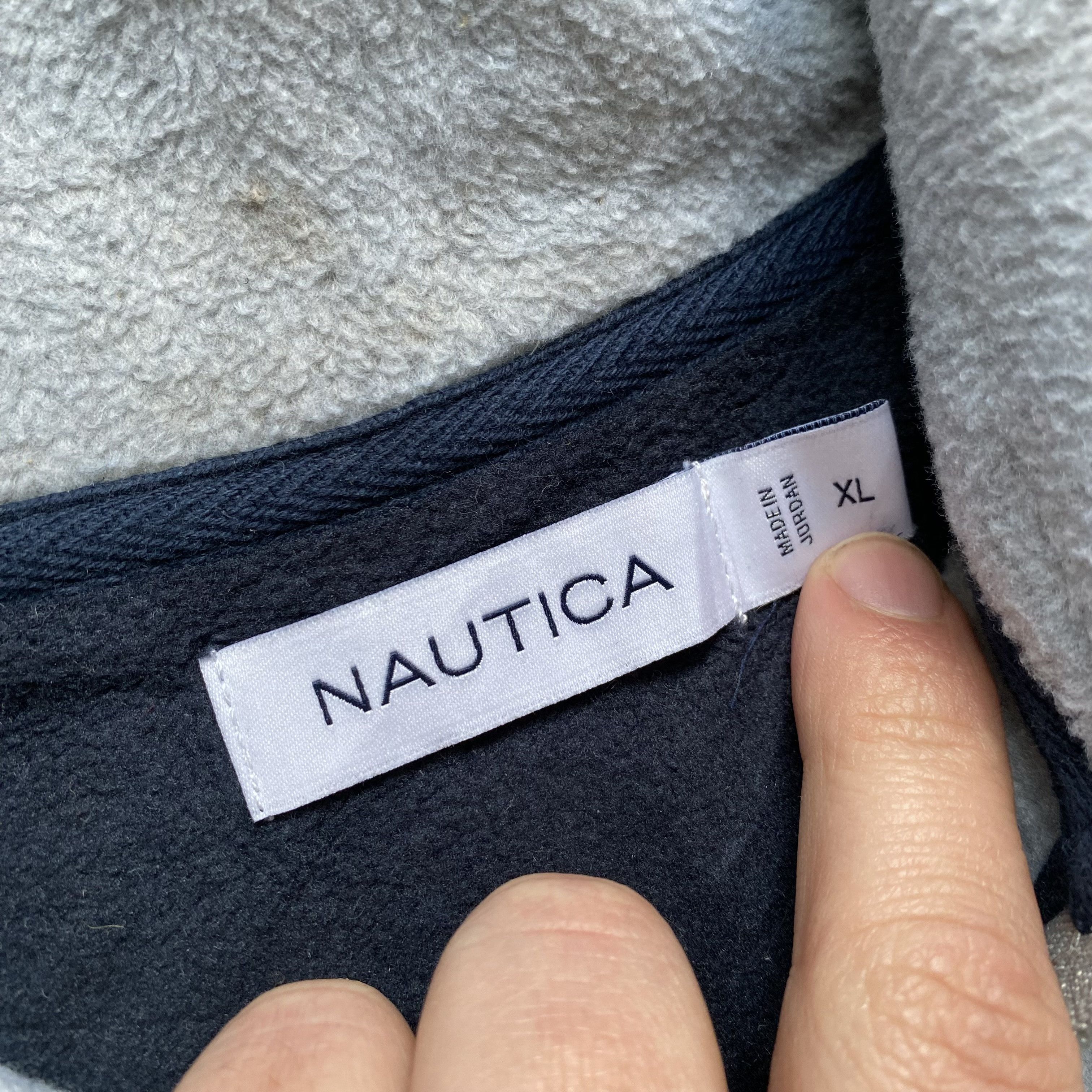 Nautica ⛷️ Vintage Nautica outdoor fleece sweater half zip big logo Size US XL / EU 56 / 4 - 8 Thumbnail