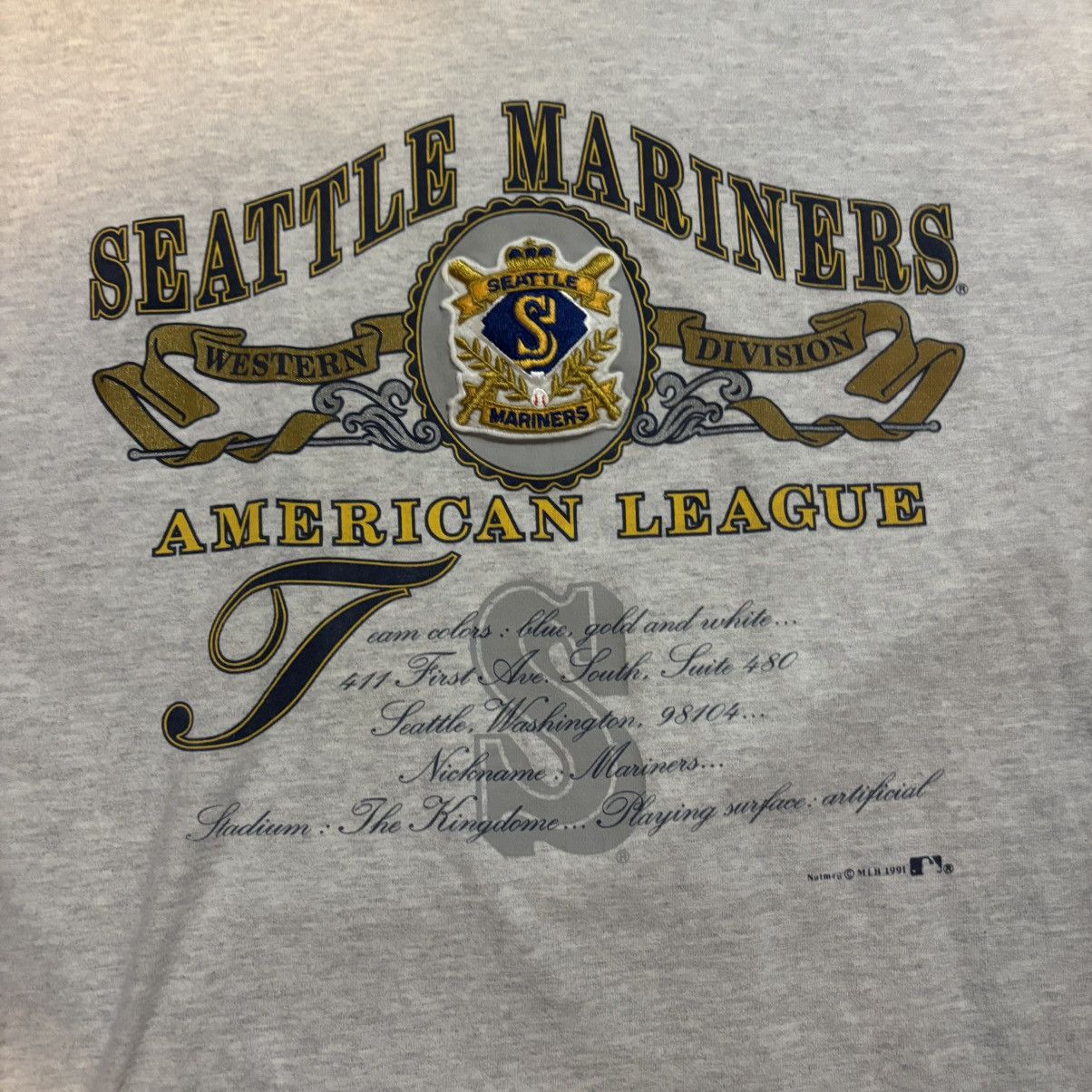 Nutmeg VINTAGE NUTMEG Seattle Mariners Baseball T-Shirt Size US XL / EU 56 / 4 - 2 Thumbnail