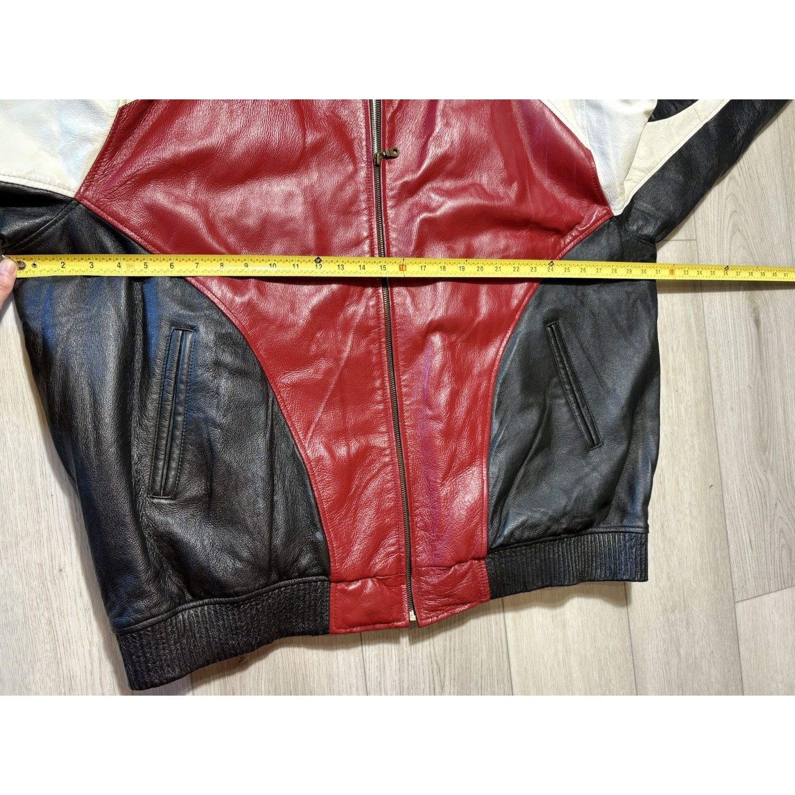 Other David Puddy Seinfeld Style 8 Ball Leather Jacket VTG 3XL Size US XXL / EU 58 / 5 - 16 Thumbnail