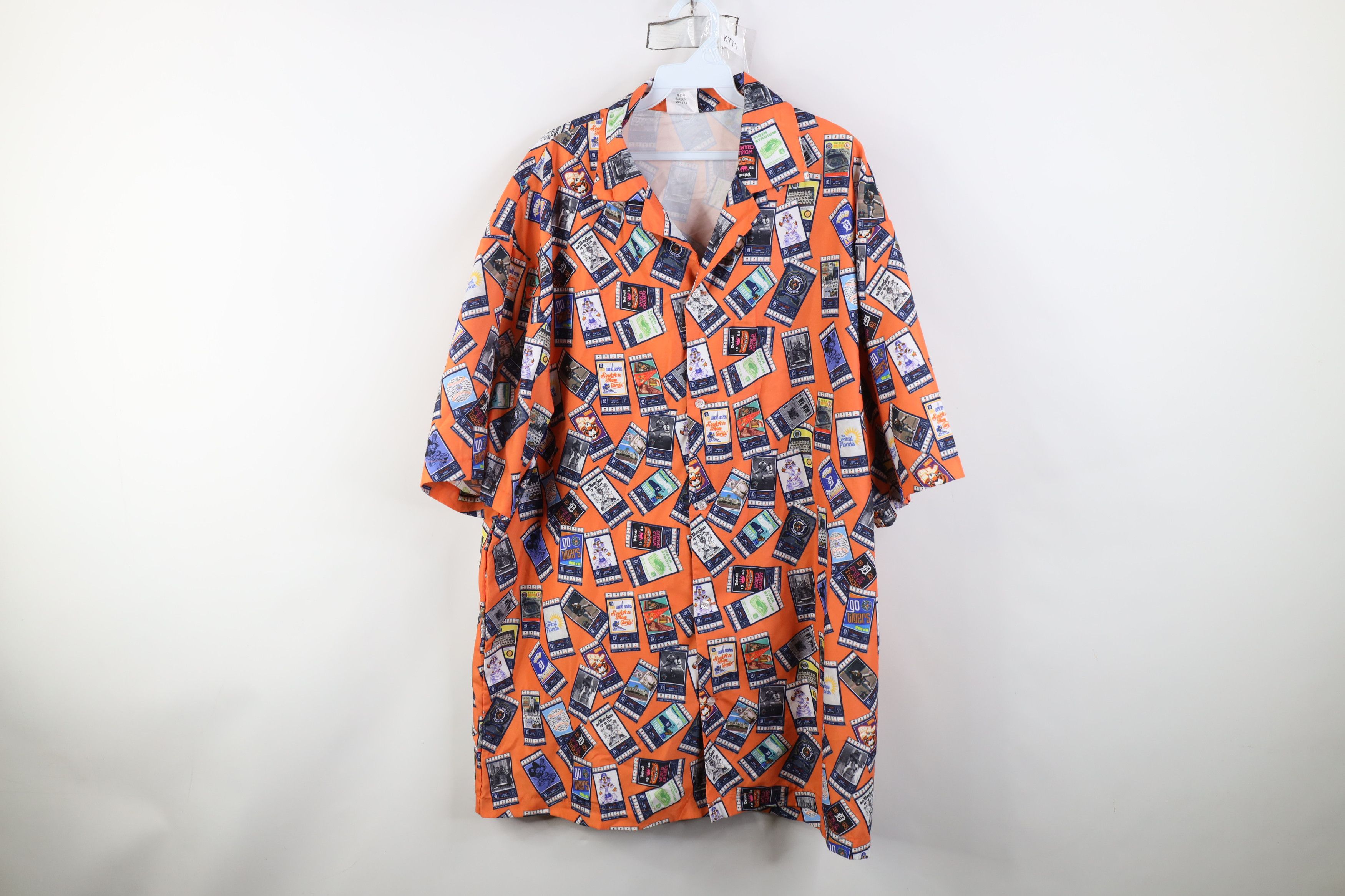 Vintage Vintage 90s Y2K Baseball Hawaiian Collared Button Shirt Size US XXL / EU 58 / 5 - 1 Thumbnail