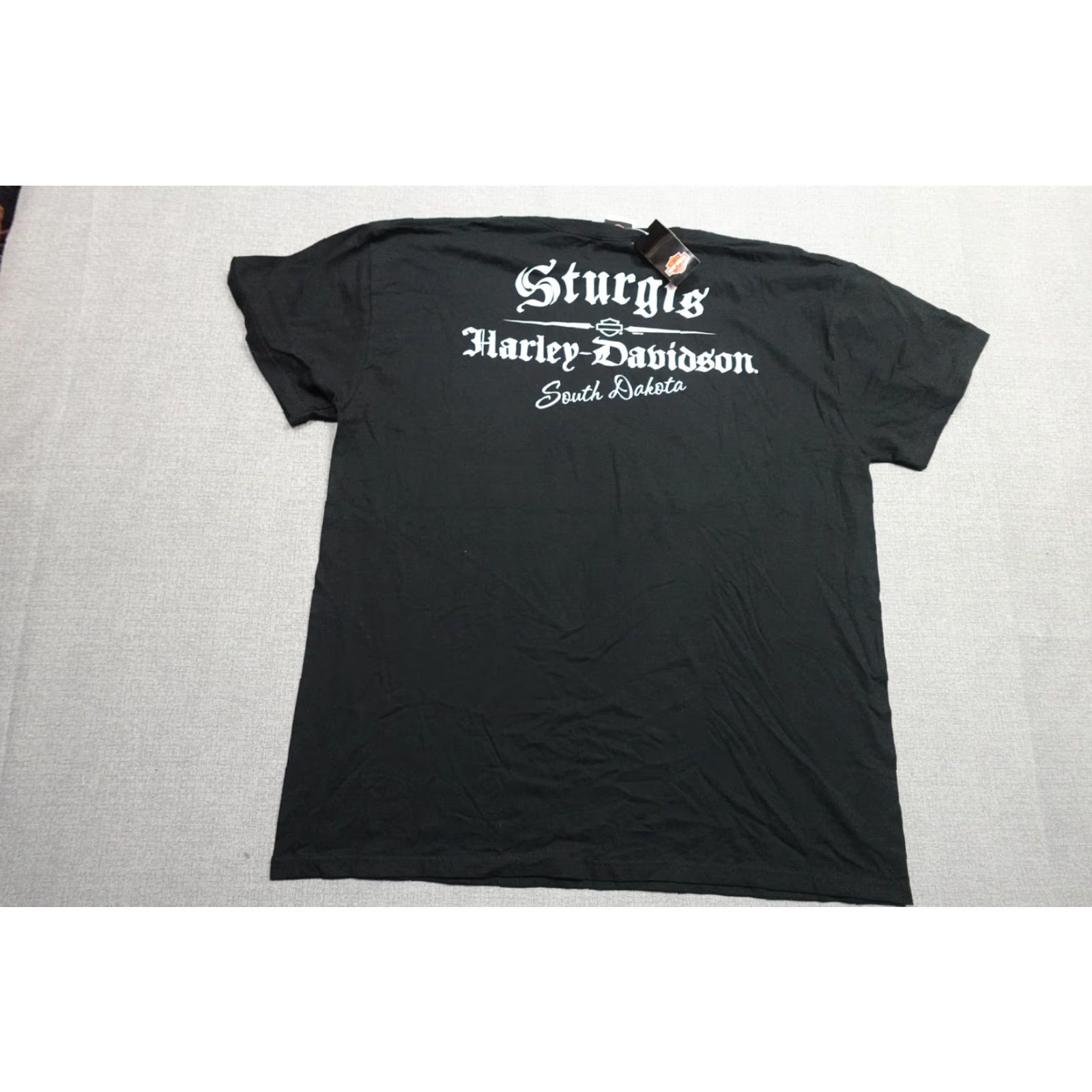 Harley Davidson Harley-Davidson Shirt Mens 2XL Black South Dakota Sturgis Flames Graphic Print Crew Neck T-Shirt Mens Size US XXL / EU 58 / 5 - 4 Thumbnail