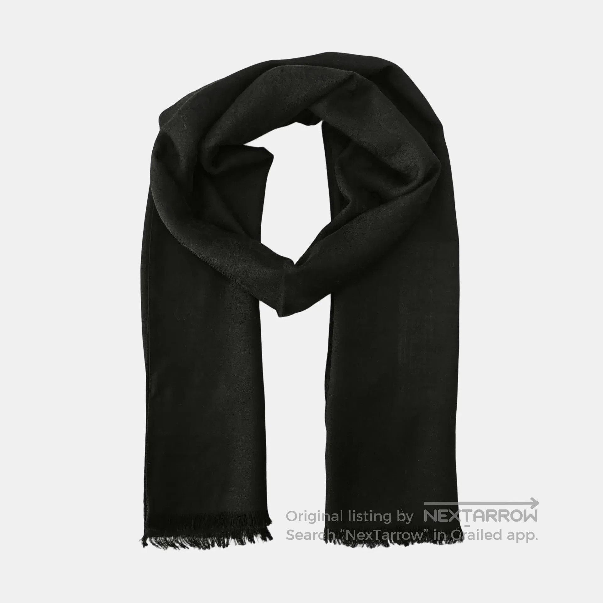 Gucci Gucci Black Wool Scarf. Size ONE SIZE - 2 Thumbnail