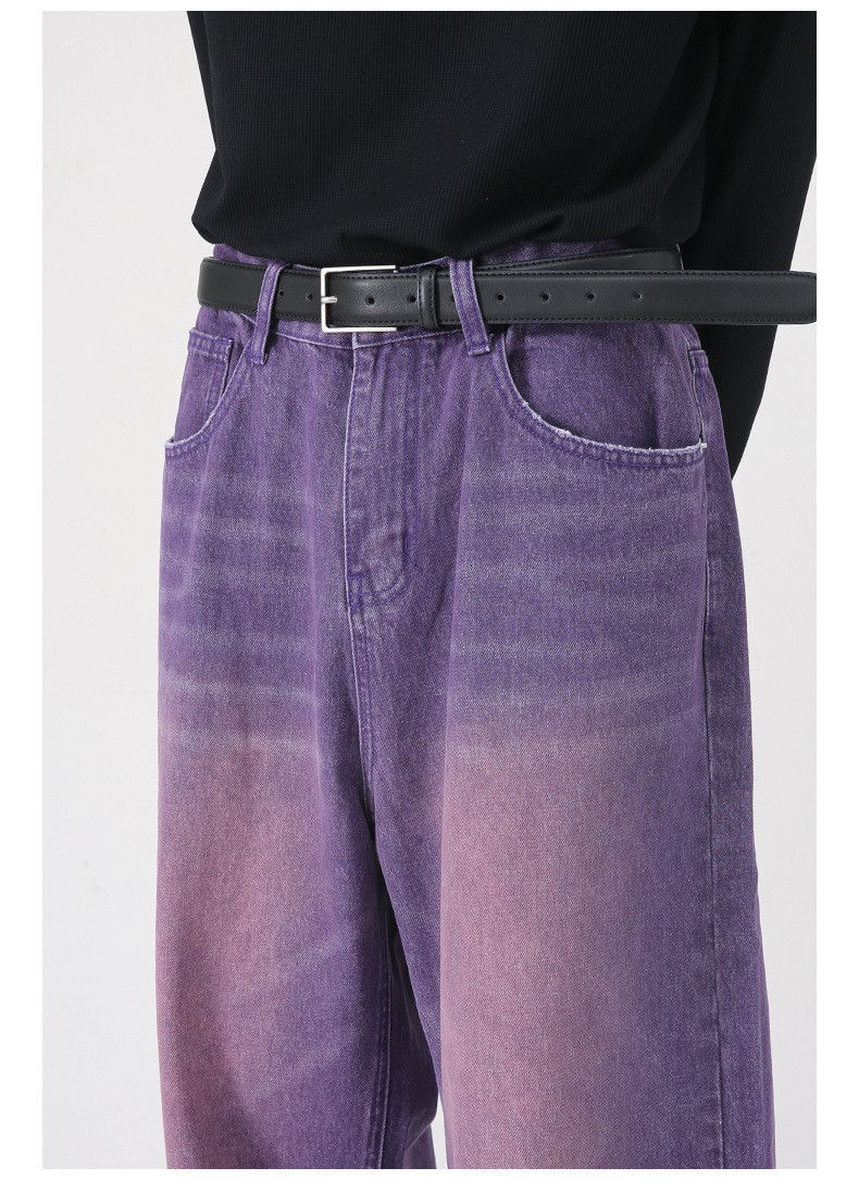 Japanese Brand × Jean Japanese retro purple loose washed jeans Size US 32 / EU 48 - 5 Thumbnail