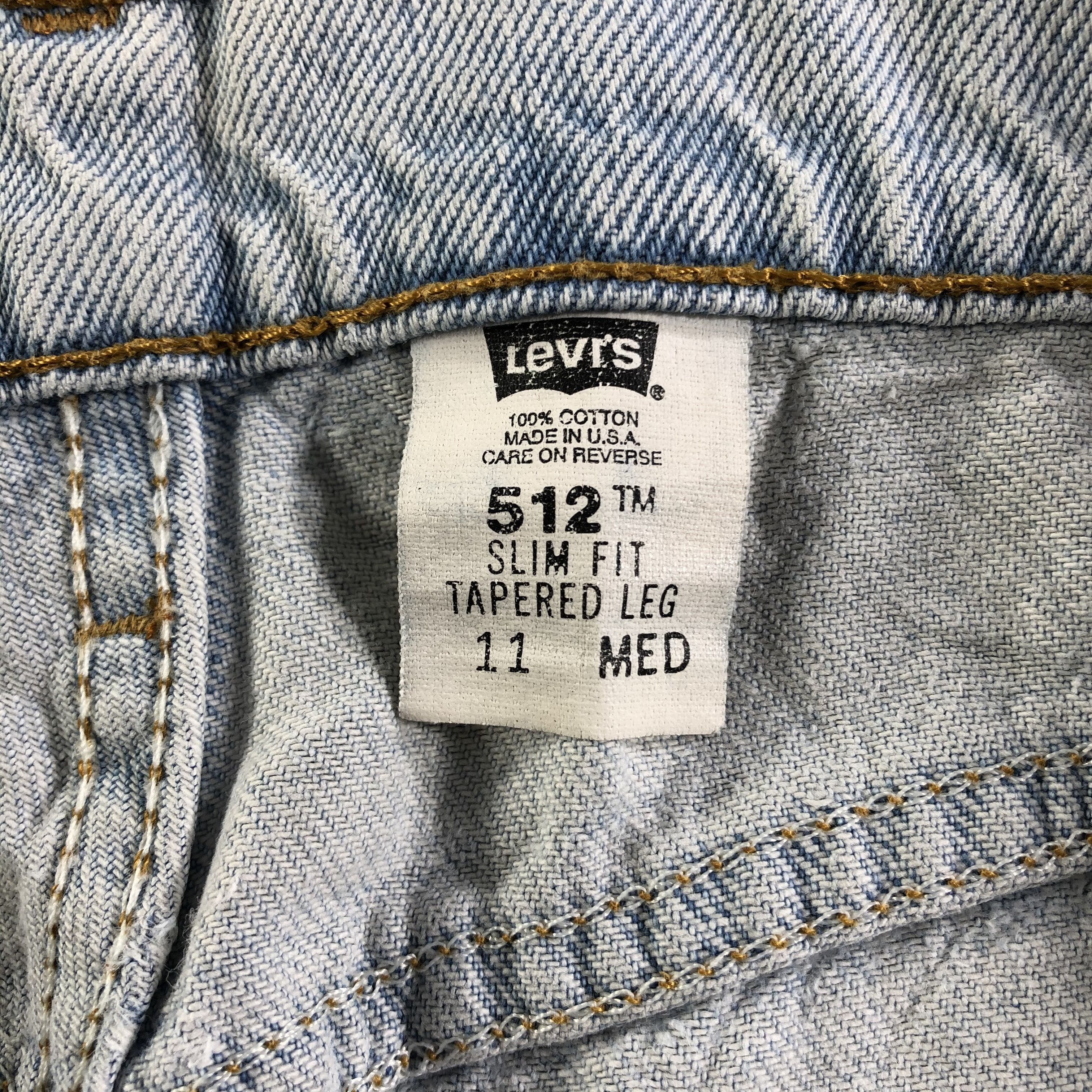 Levi's 90s Vintage Light Wash Levis 512 Jeans-J3315 Size US 29 - 13 Thumbnail