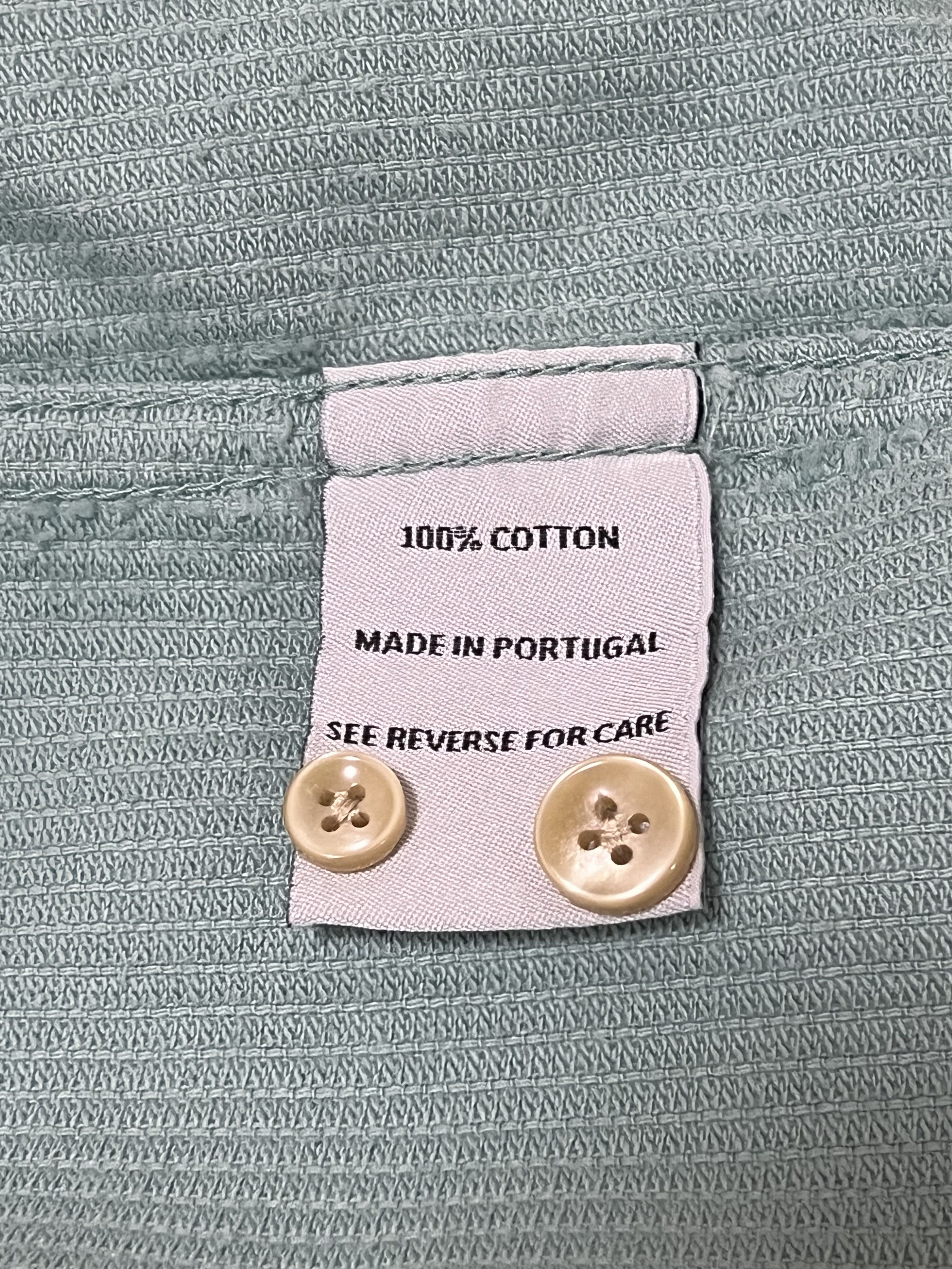 Portuguese Flannel 💚 Portuguese Flannel Lobo Shirt Turquoise Medium NEW Size US M / EU 48-50 / 2 - 11 Thumbnail