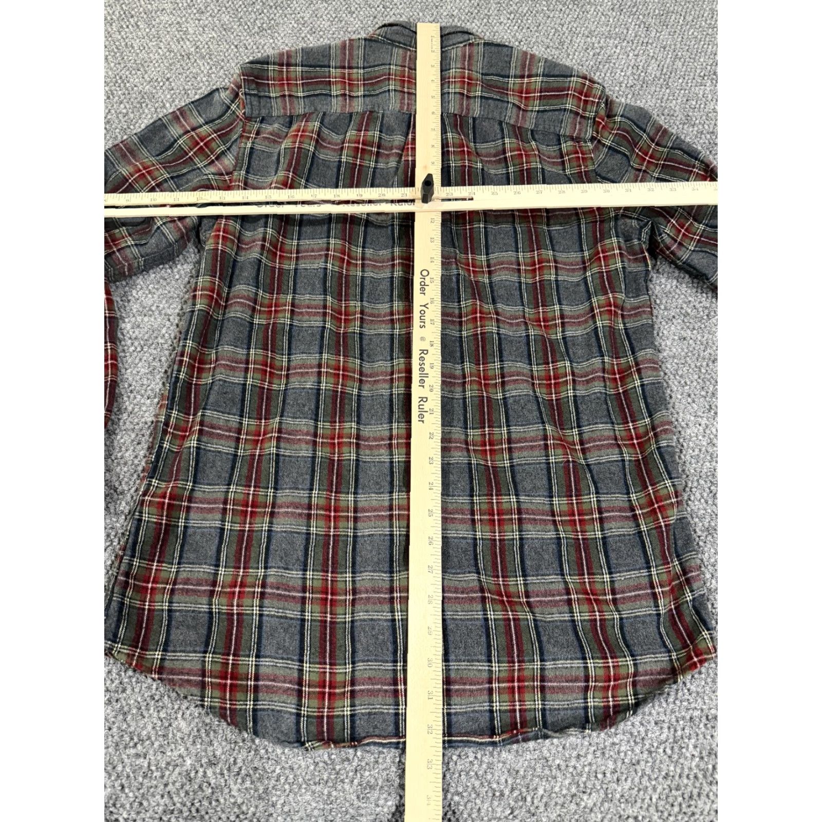 Vintage VINTAGE L.L.Bean Shirt Mens MT Gray Plaid Flannel Long Sleeve Button Front Tall Size US M / EU 48-50 / 2 - 7 Thumbnail