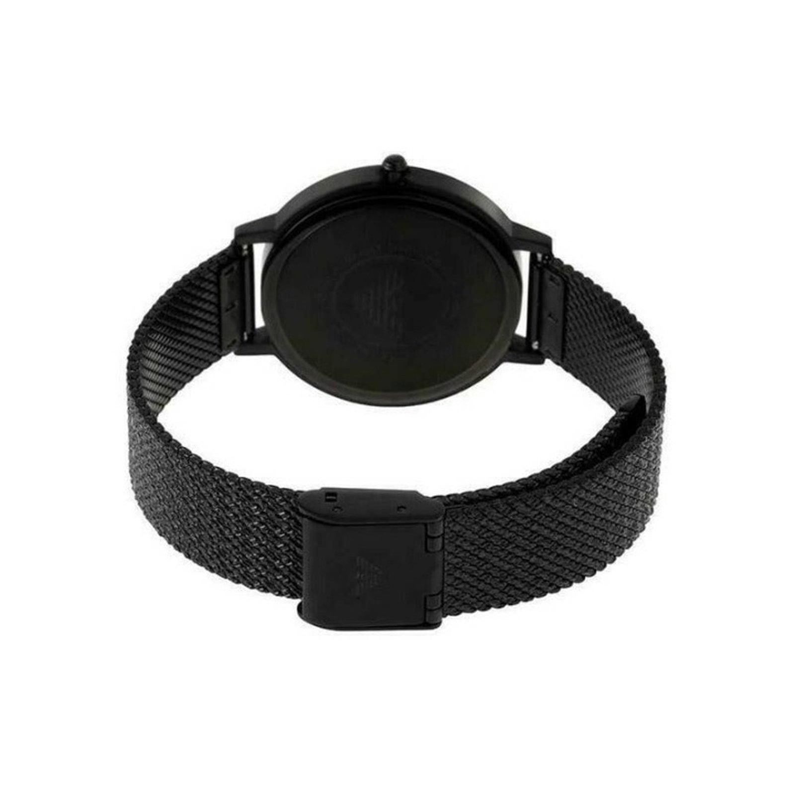 Emporio Armani EMPORIO ARMANI AR11252 BLACK METAL MESH WOMENS WATCH Size ONE SIZE - 2 Thumbnail