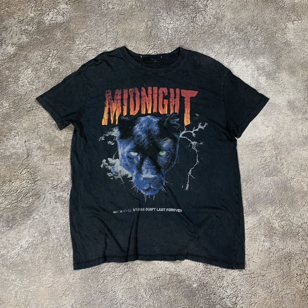 Vintage Vintage 90s Midnight Graphic Tee Horror Grunge Dark Baggy L Size US L / EU 52-54 / 3 - 1 Thumbnail