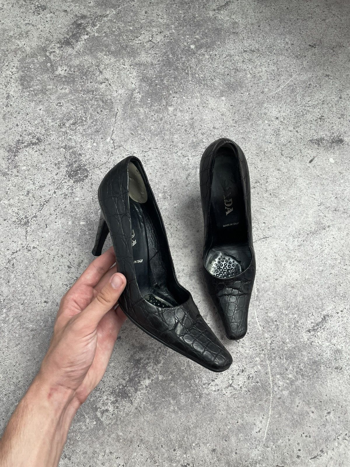 Prada Women’s Prada Leather Heels Size US 6.5 / IT 36.5 - 1 Thumbnail