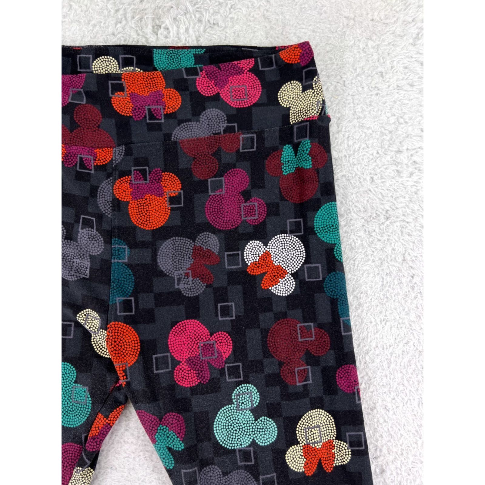 Vintage LuLaRoe Disney Leggings Womens Tall & Curvy Mickey Minnie Animal Print All Over Print Print Size 42" / US 20 - 6 Thumbnail