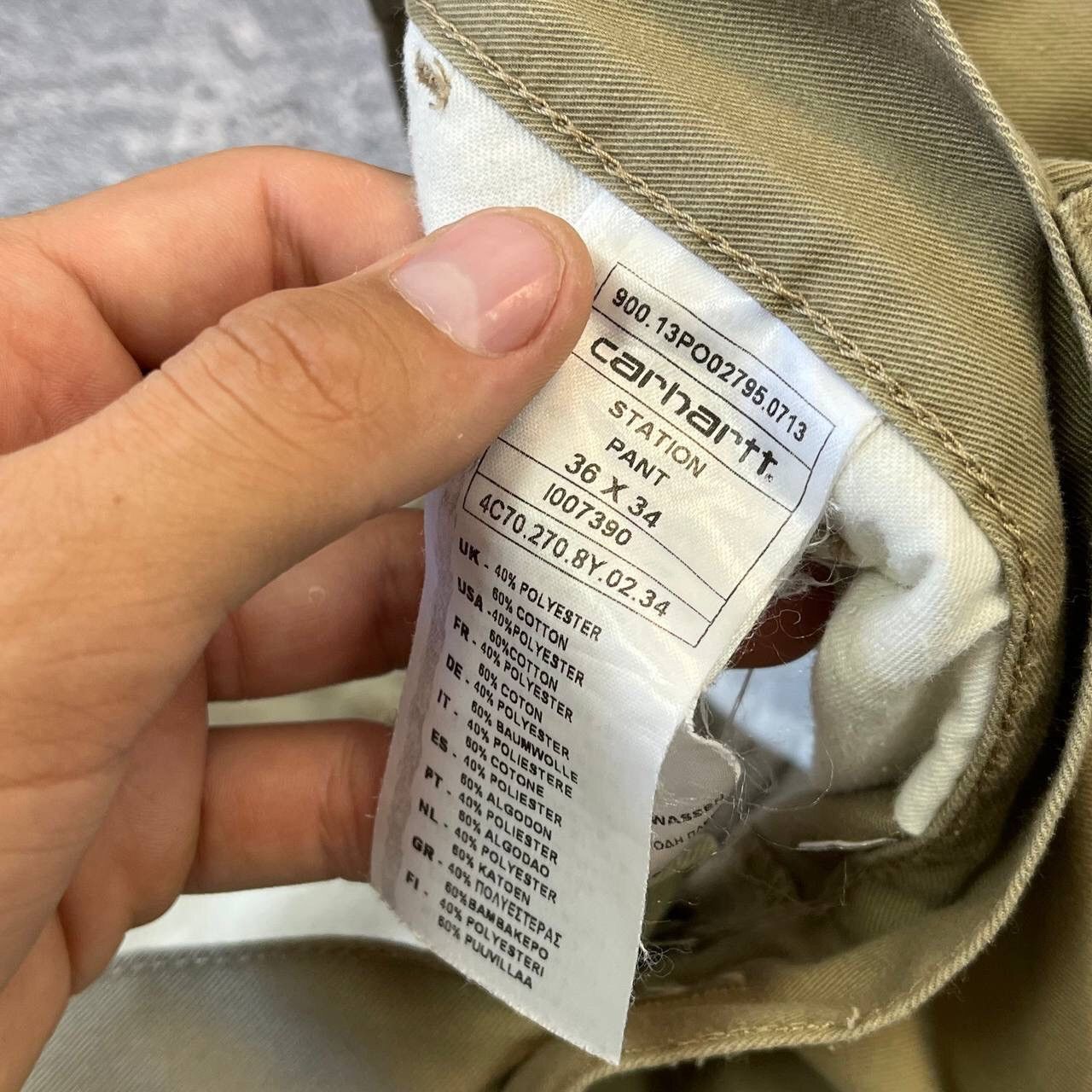 Carhartt × Vintage Carhartt Station Sid Pant Casual Skate Hype Y2k Rare Size US 33 - 14 Thumbnail