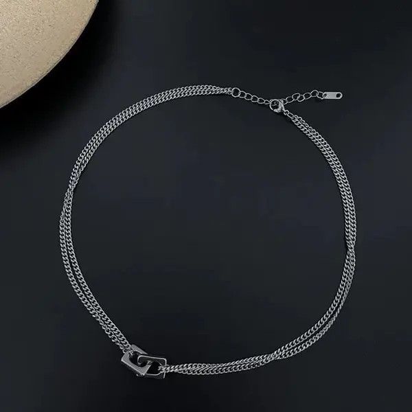 Japanese Brand Retro punk necklace Size 34 - 4 Thumbnail
