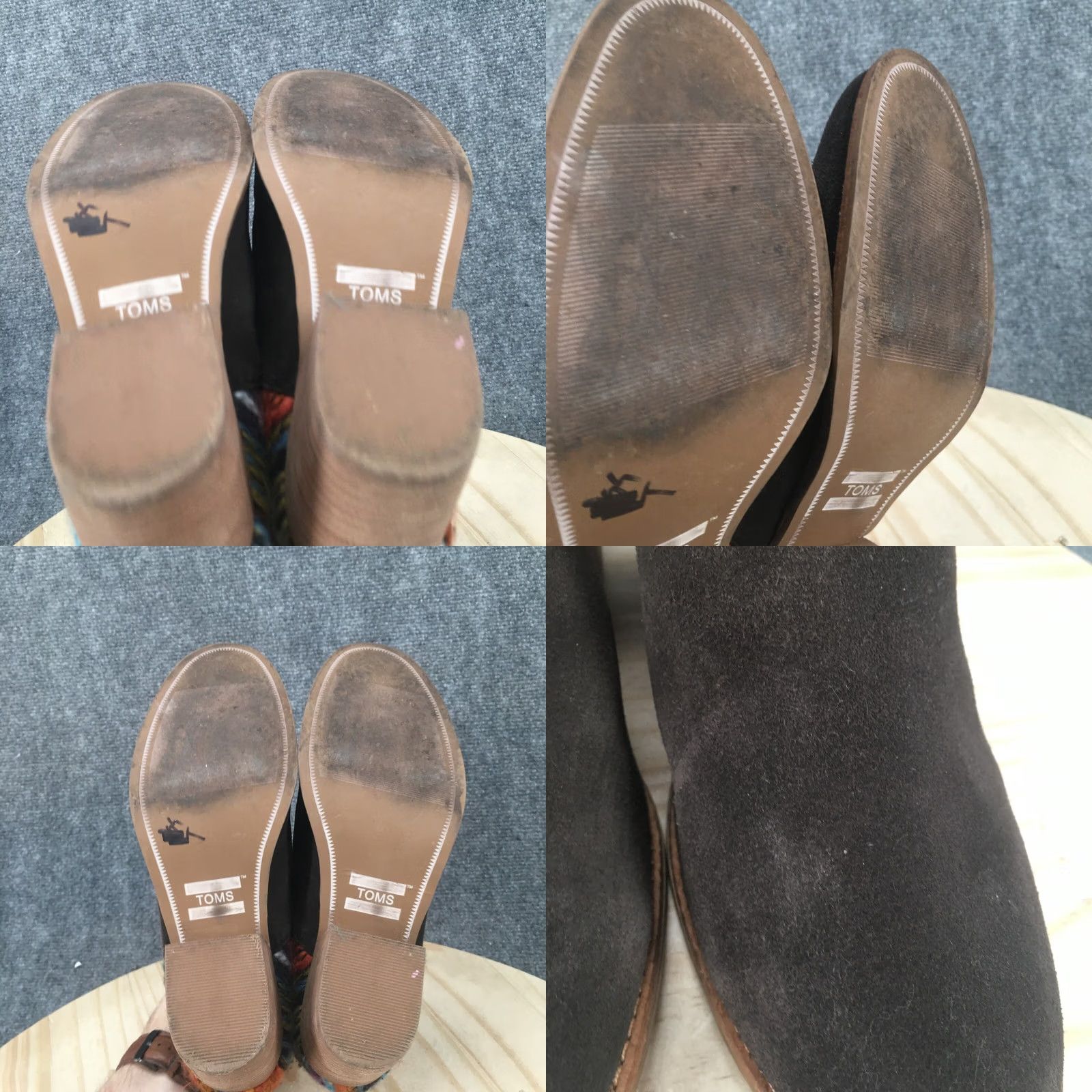 Toms Toms Boots Womens 8 Leila Ankle Booties Brown Suede Tasseled Zip Block Heel Size US 8 / IT 38 - 8 Thumbnail