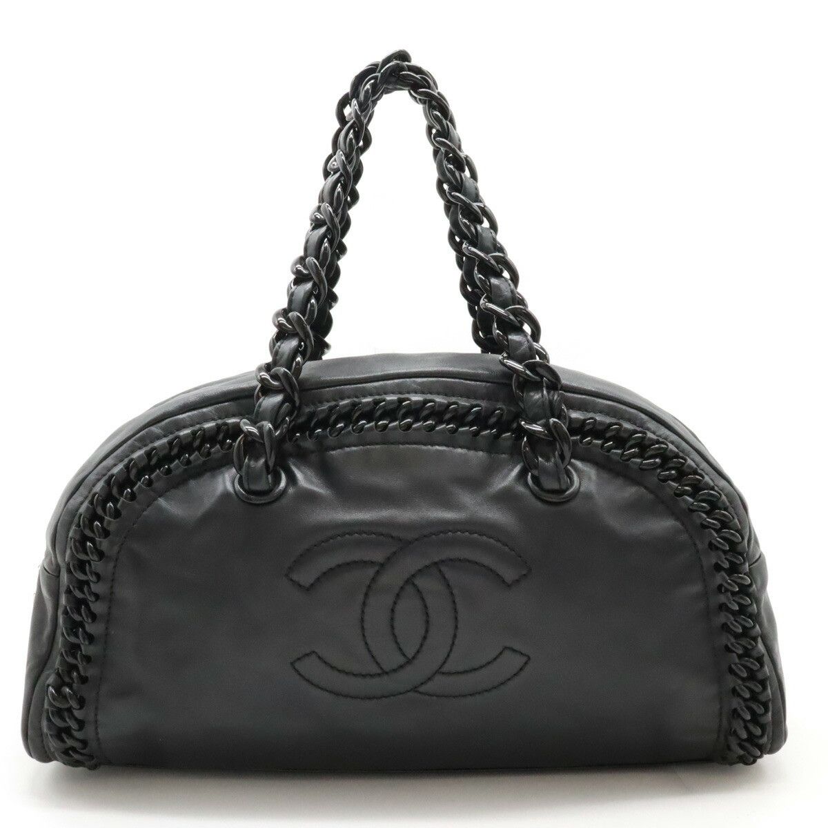 Chanel Chanel Luxury Line Leather 2Way Bag Leather Shoulder Bag A31405 in Black, Women's