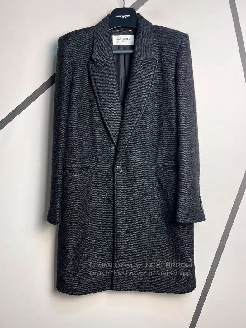 Saint Laurent Paris Saint Laurent Paris Wool Coat Size S / US 4 / IT 40 - 1 Thumbnail