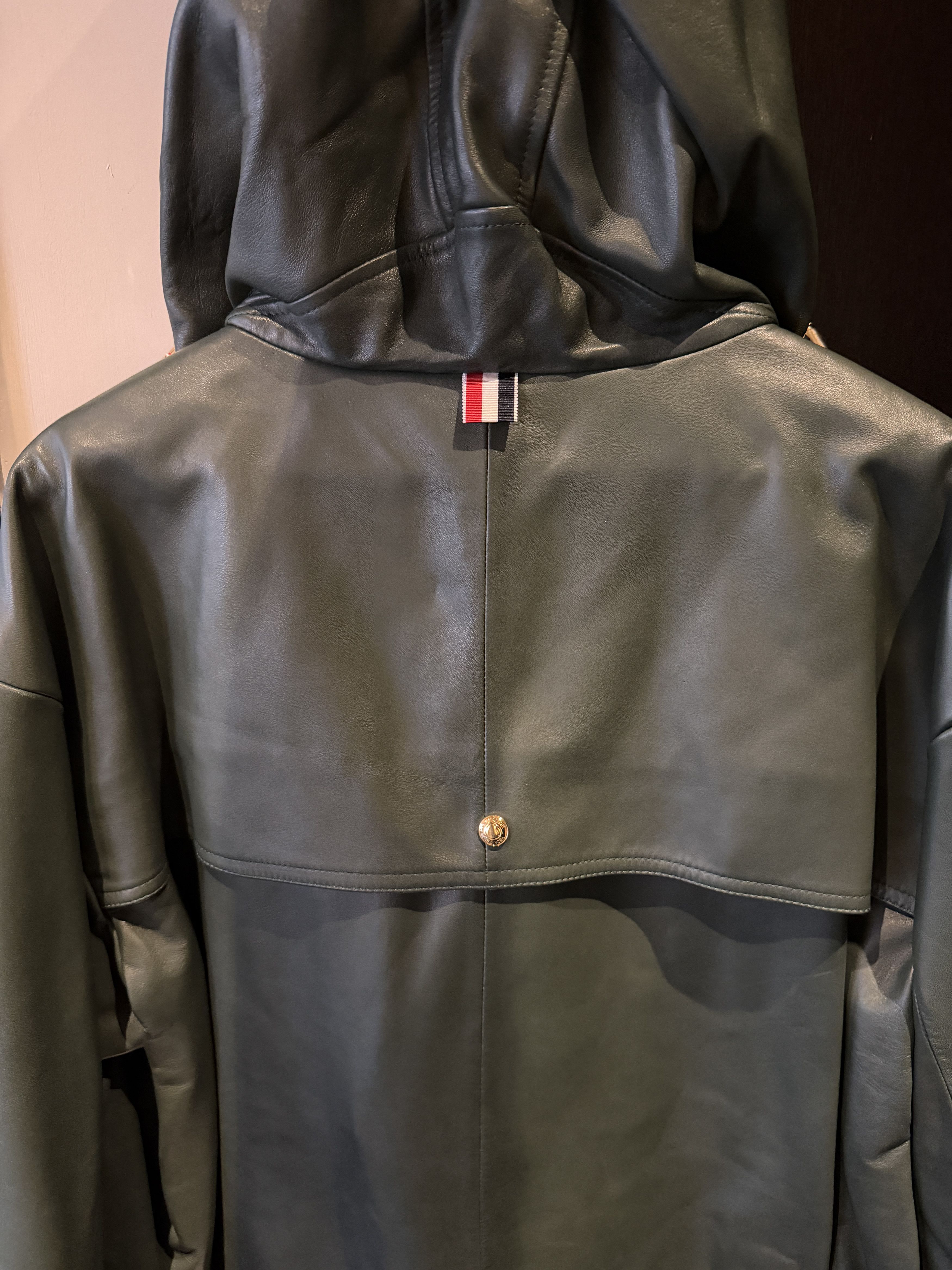 Thom Browne Thom Browne Leather Parka Size US M / EU 48-50 / 2 - 3 Thumbnail