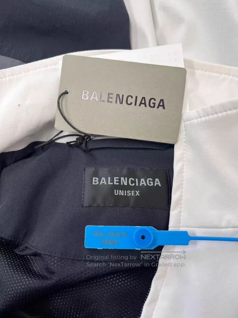 Balenciaga Balenciaga Color Block High Neck Long Sleeve Jacket Coat Size US M / EU 48-50 / 2 - 5 Thumbnail