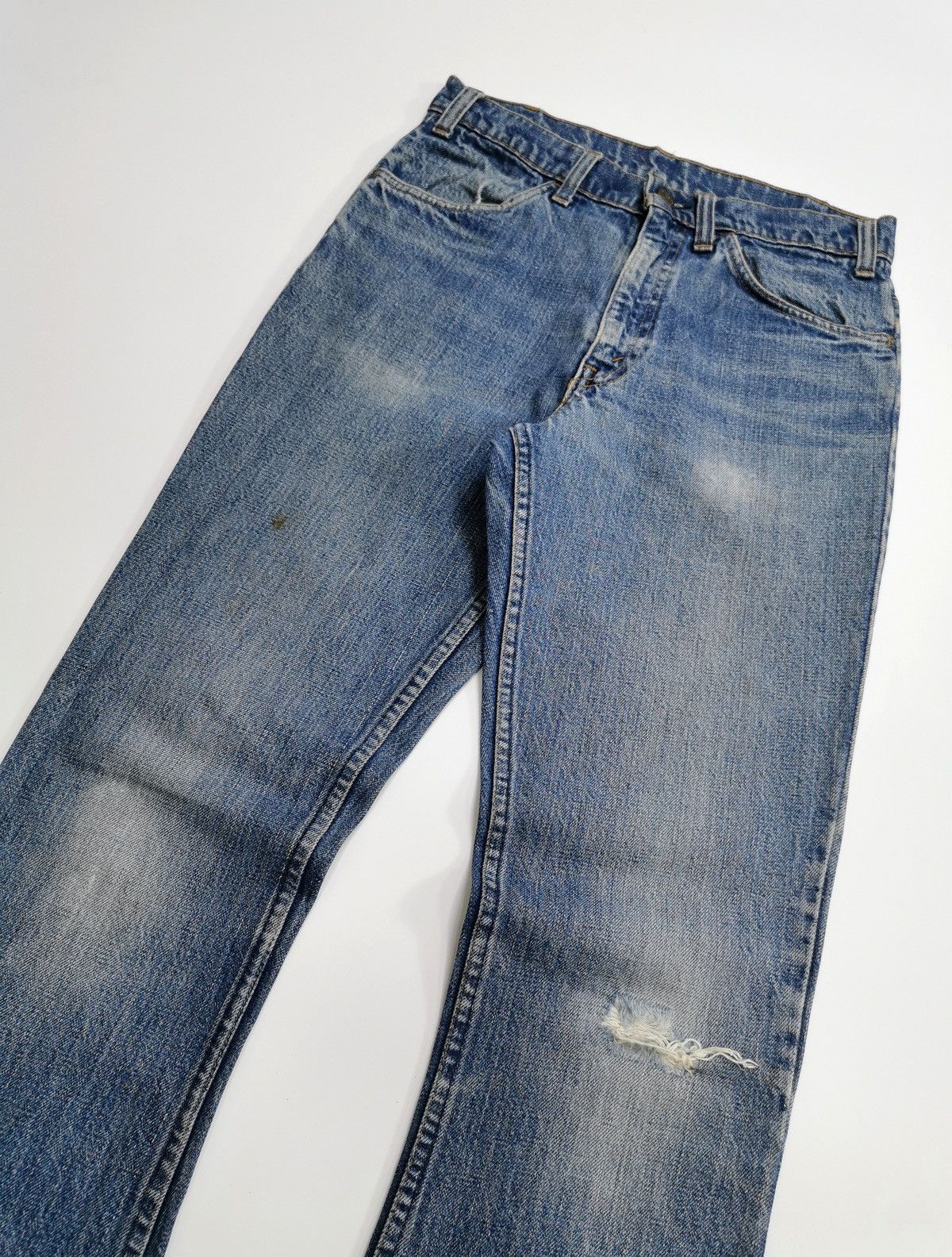 Levi's 80s Vintage Bootcut Levis Orange Tab Talon Zip Jeans Size US 28 / EU 44 - 2 Thumbnail